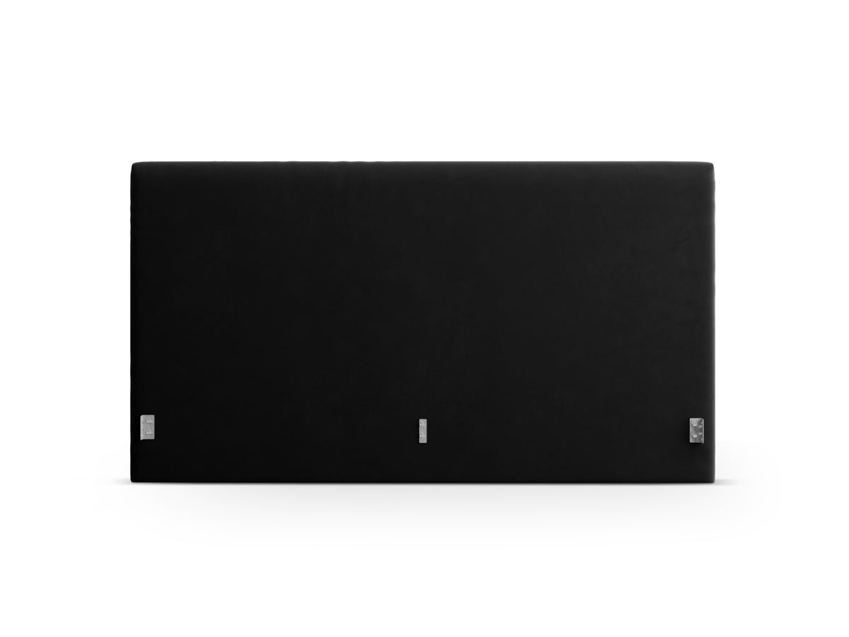 Remo Velour Headboard in Black-Bluvel präsentiert im Onlineshop von KAQTU Design AG. Kopfteile ist von Micadoni