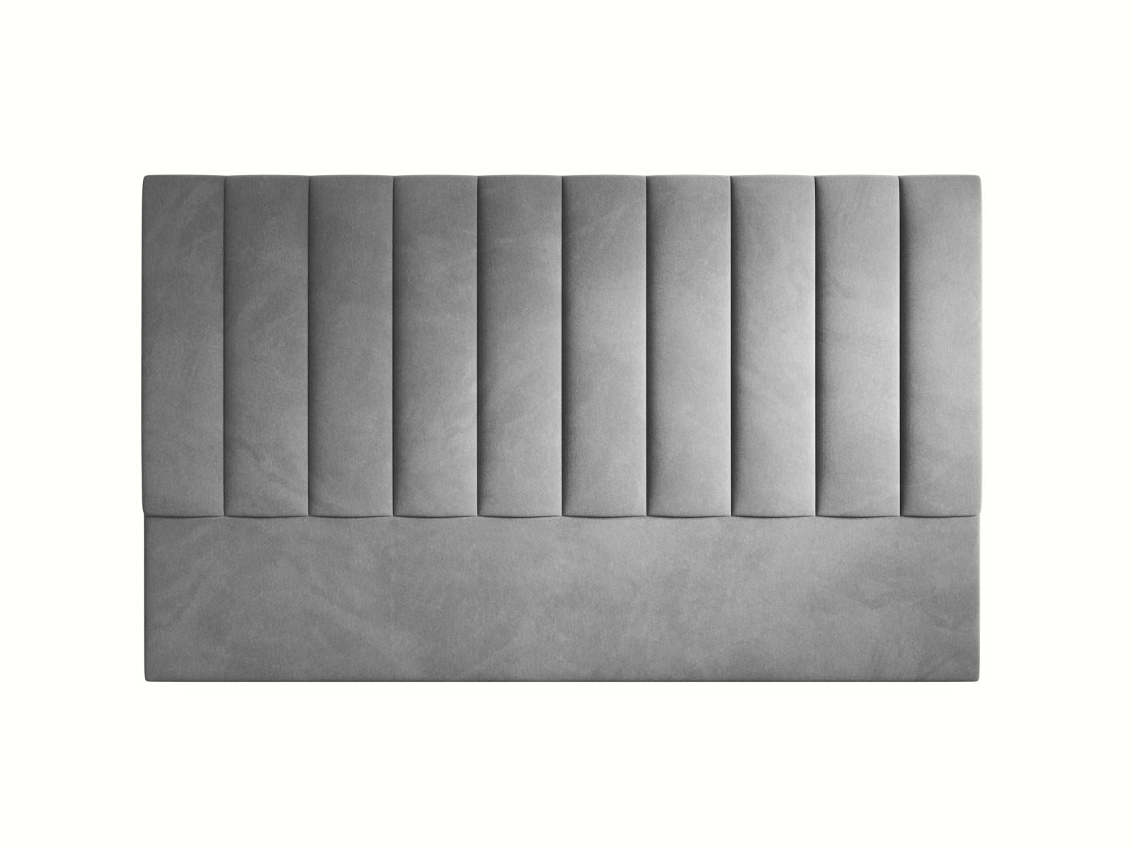 Elegantes Kopfteil Marl in 200 cm, gefertigt aus hochwertigem Dark Grey-Magic Velvet, ideal für stilvolle Schlafzimmergestaltung.