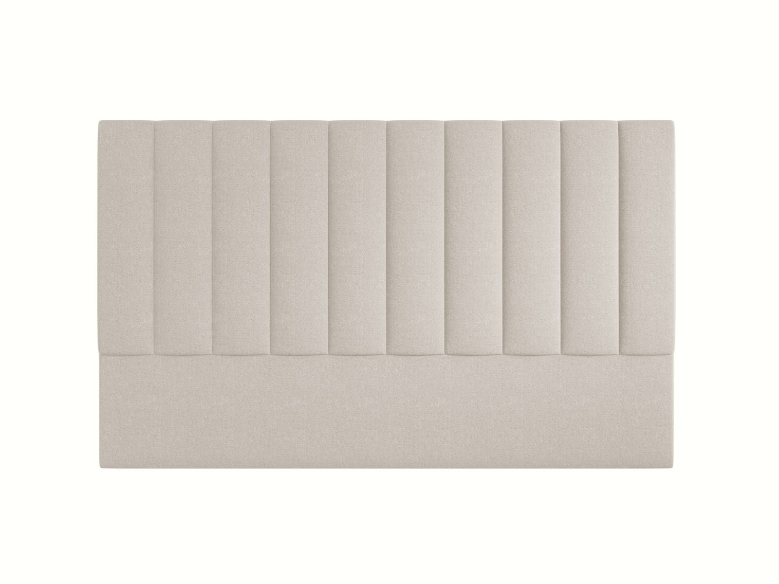 Elegantes Kopfteil Marl in sanftem Dunkelbeige, 200 cm breit, ideal für zeitgemäße Schlafzimmergestaltung. Hochwertige Qualität von Micadoni.