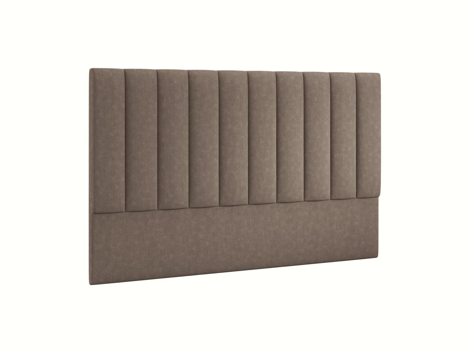Stilvolles Kopfteil Marl von Micadoni, 200 cm, in edlem Cappuccino-Liberty, ideal für moderne Schlafzimmergestaltung und gemütliche Atmosphäre.