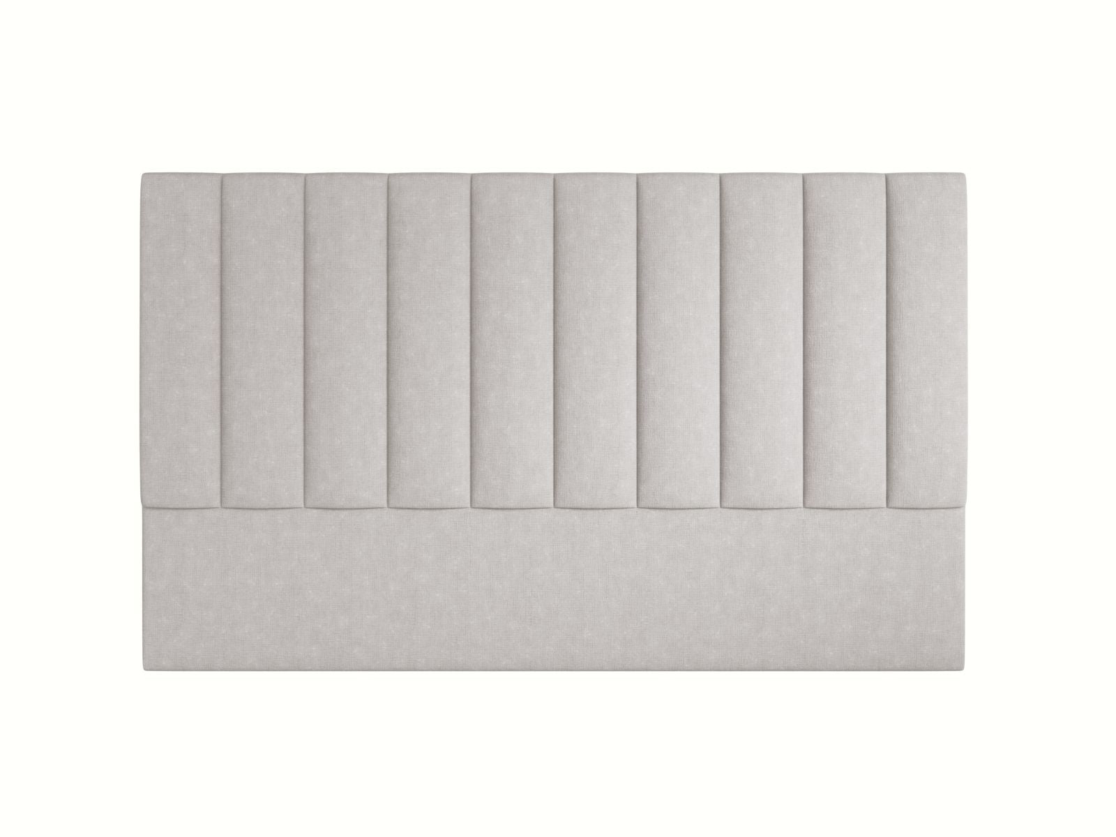 Elegantes Kopfteil Marl in sanftem Hellgrau, 200 cm breit, ideal für zeitgemäße Schlafzimmergestaltung von Micadoni.