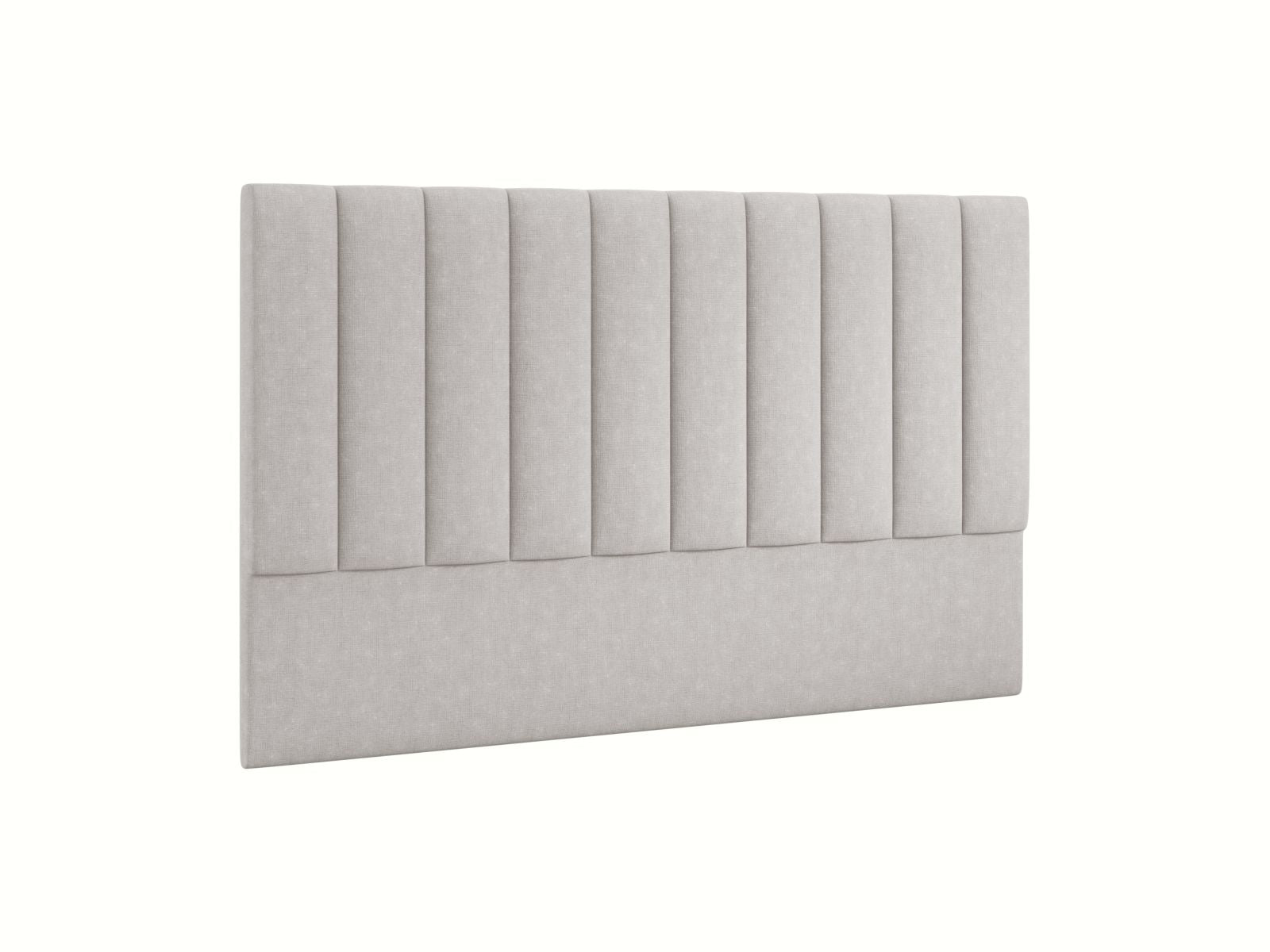 Stylisches Kopfteil Marl in zartem Hellgrau, 200 cm breit, perfekt für moderne Schlafzimmer und gemütliche Akzente von Micadoni.