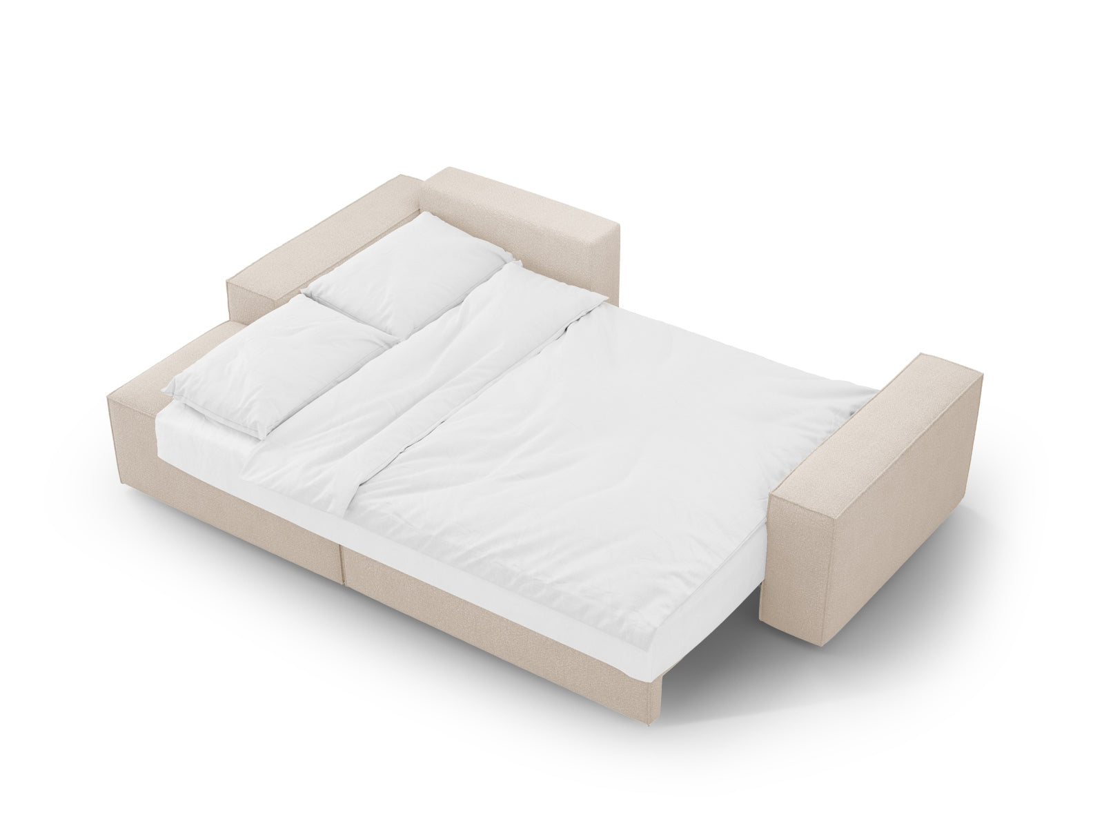 Entdecken Sie das Jodie Boucle Ecksofa links von Micadoni – ein stilvolles 3-Sitzer Sofa mit praktischer Schlaffunktion und Stauraum für Ihr Wohnzimmer.