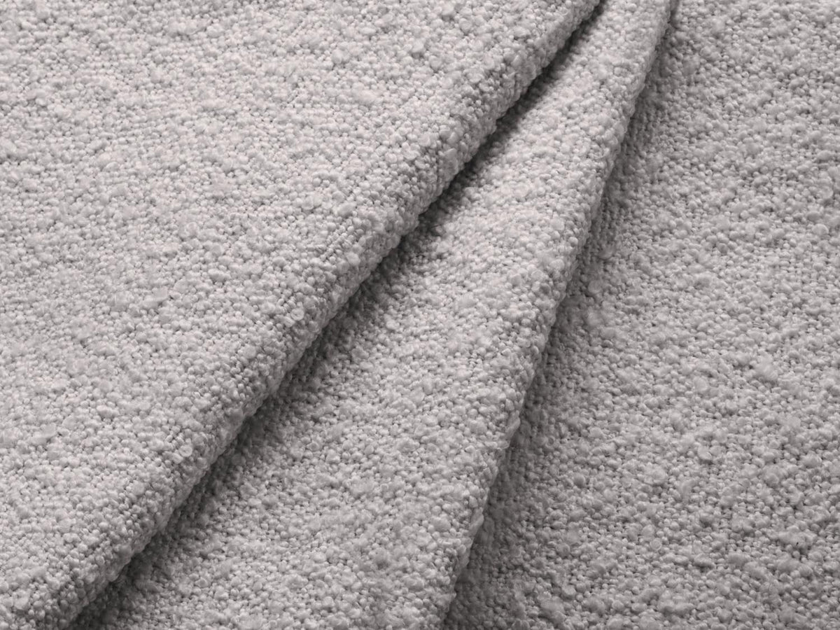 Jodie Boucle Ecksofa links mit Schlaffunktion und Stauraumbox 3 Sitzer in Light Grey-Baloo präsentiert im Onlineshop von KAQTU Design AG. Bettsofa links ist von Micadoni