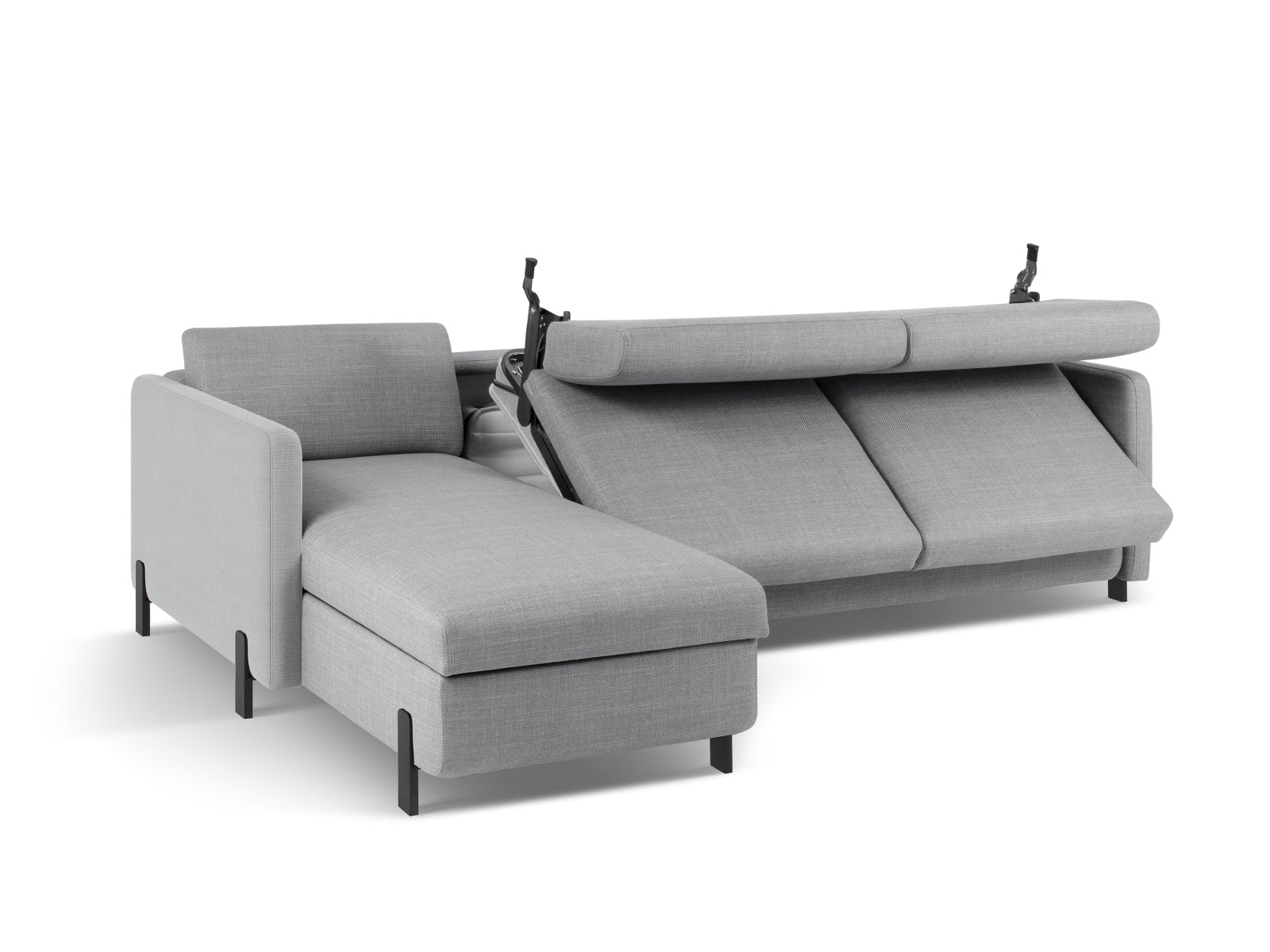 Erleben Sie das stilvolle Gloria Ecksofa von Micadoni! Dieses 5-Sitzer Sofa bietet eine praktische Schlaffunktion und cleveren Stauraum für Ihr Zuhause.