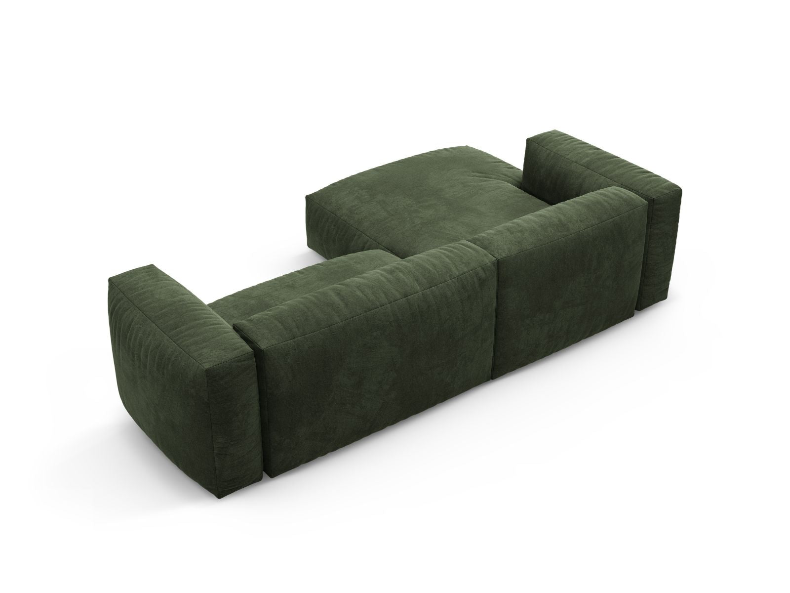 Stylisches 4-Sitzer Ecksofa Martina in Green-Vogue, linksseitig, ideal für entspannte Stunden und als komfortable Schlaflösung.