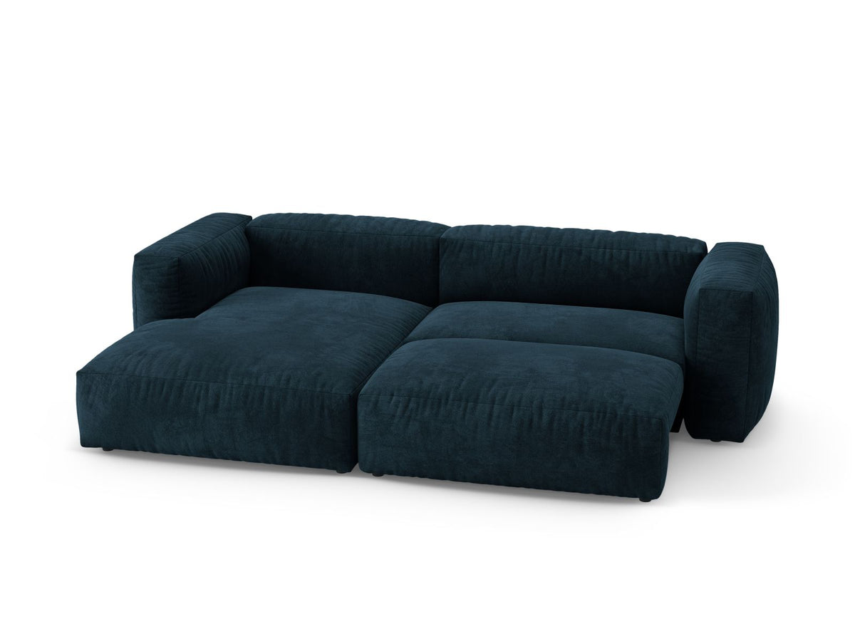 4-Sitzer Ecksofa links mit Schlaffunktion Martina in Deep Petrol-Vogue präsentiert im Onlineshop von KAQTU Design AG. Bettsofa links ist von Micadoni