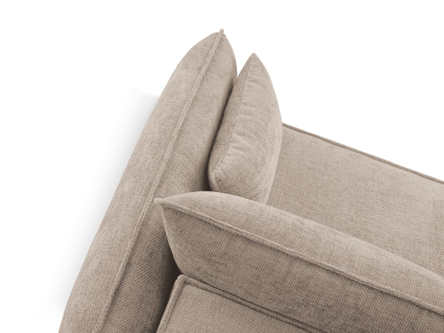 Stylisches Kaelle Ecksofa links, 4-Sitzer mit cleverer Schlaffunktion und integriertem Stauraum, ideal für kleine Räume und Gäste.
