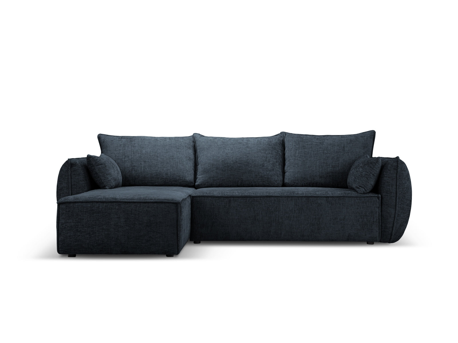Kaelle Ecksofa links mit Schlaffunktion und Stauraumbox 4 Sitzer in Royal Blue präsentiert im Onlineshop von KAQTU Design AG. Ecksofa links ist von Micadoni