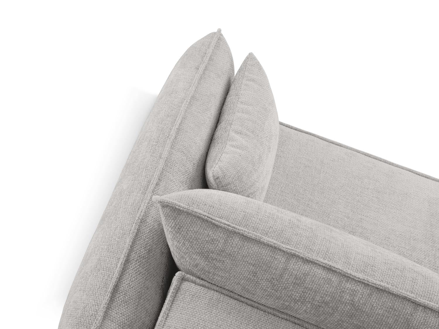 Stylisches Kaelle Ecksofa links in zeitlosem Grau, 4-Sitzer mit cleverer Schlaffunktion und integriertem Stauraum für zusätzlichen Komfort.