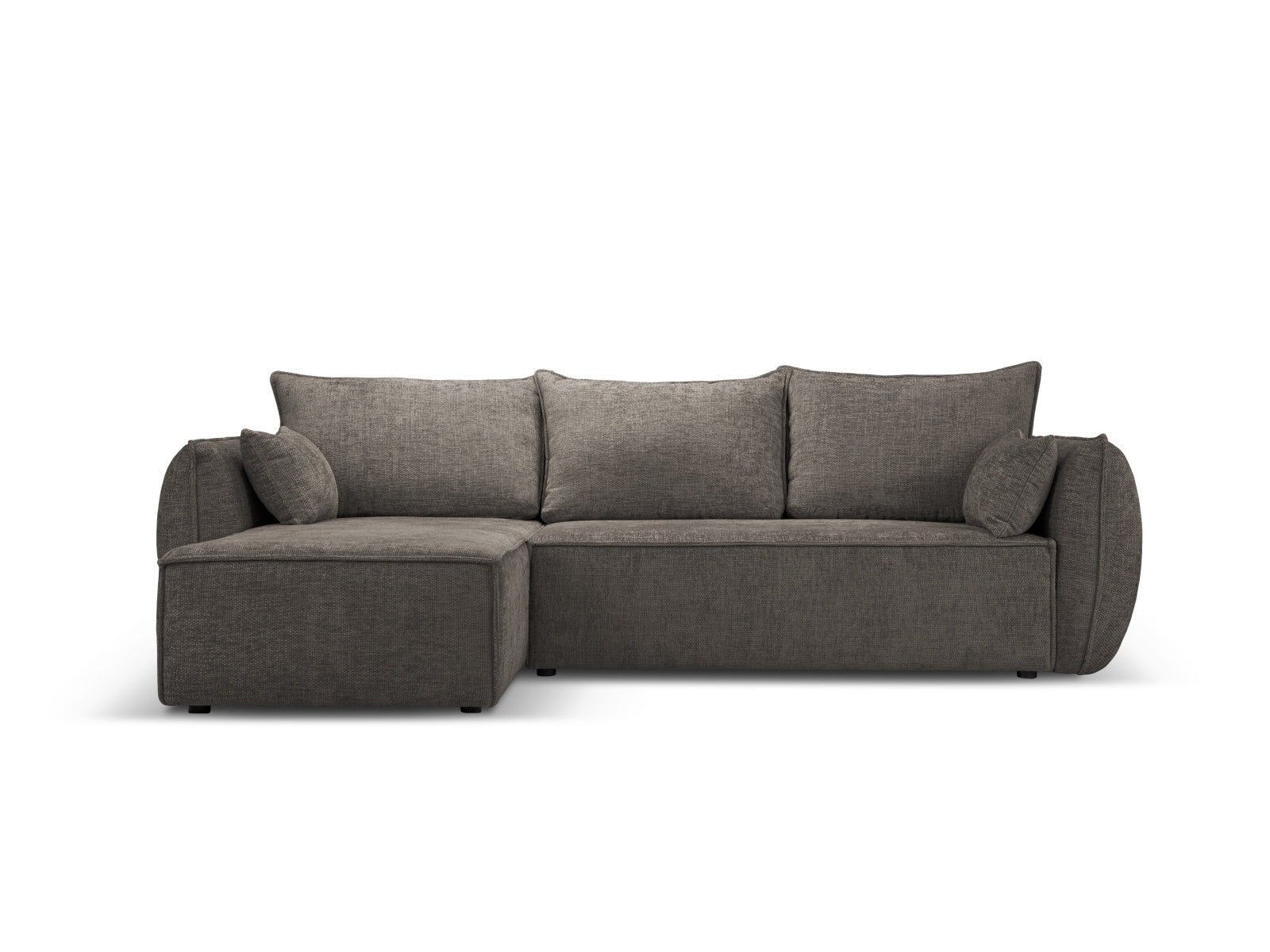 Kaelle Ecksofa links mit Schlaffunktion und Stauraumbox 4 Sitzer in Grey präsentiert im Onlineshop von KAQTU Design AG. Ecksofa links ist von Micadoni