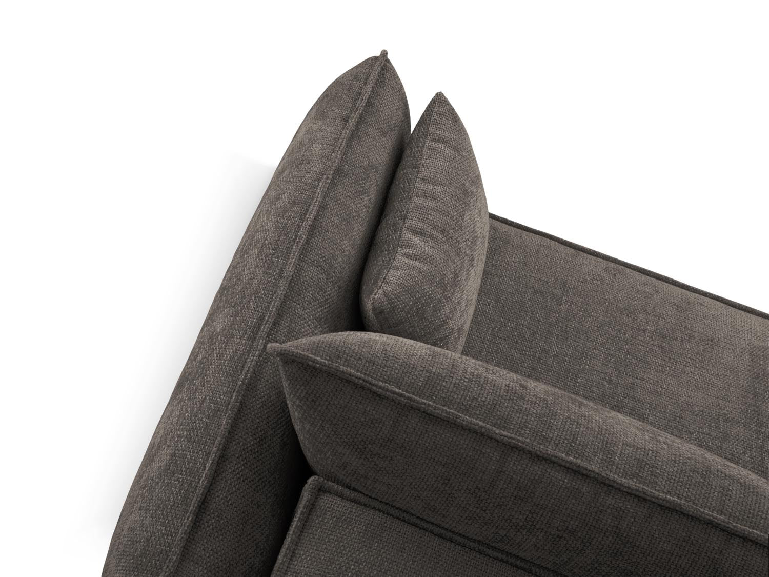 Stylisches Kaelle Ecksofa links, 4-Sitzer mit integrierter Schlaffunktion und Stauraum, ideal für kleine Räume und entspannte Nächte.