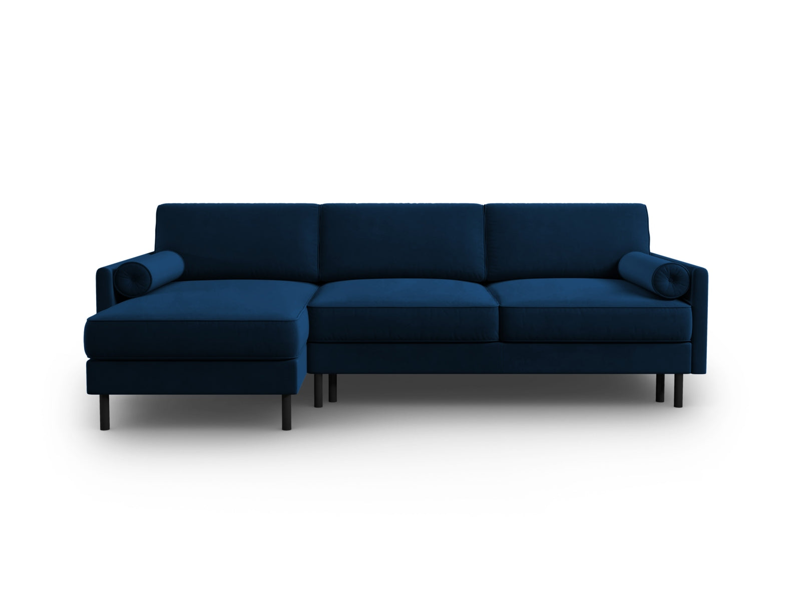 Scott Velour links Ecksofa mit Schlaffunktion und Stauraum 5 Sitzer in Royal Blue-Bluvel präsentiert im Onlineshop von KAQTU Design AG. Bettsofa links ist von Micadoni