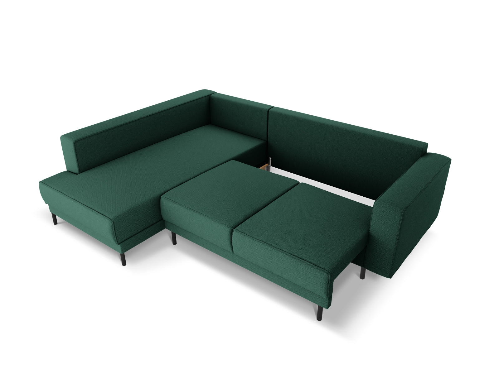 Erleben Sie das elegante Caro Ecksofa von Micadoni – ein 5-Sitzer mit praktischer Schlaffunktion links, perfekt für entspannte Abende und Gäste.