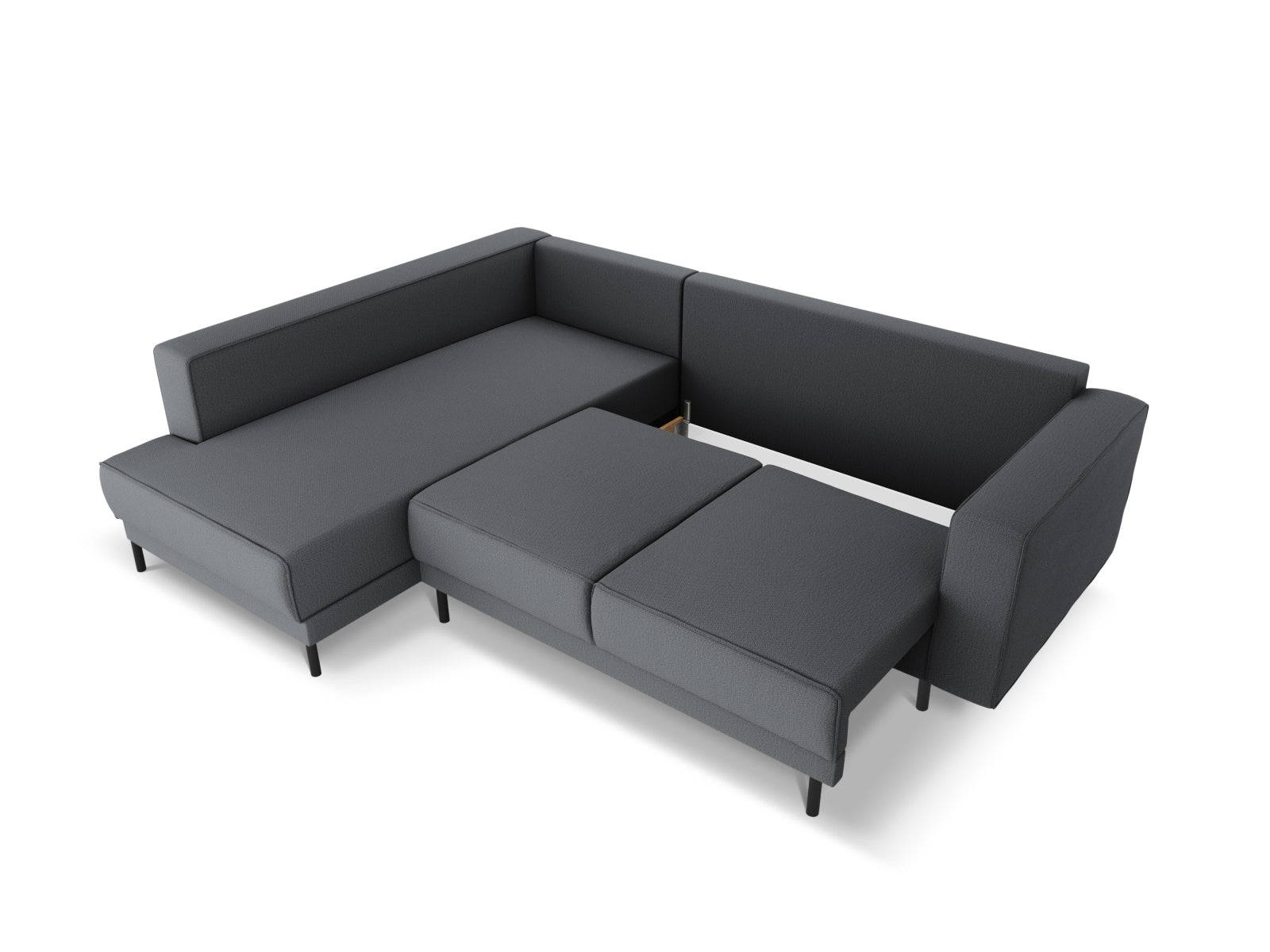 Erleben Sie das elegante Caro Ecksofa von Micadoni – ein 5-Sitzer mit praktischer Schlaffunktion links, perfekt für entspannte Abende und Gäste.