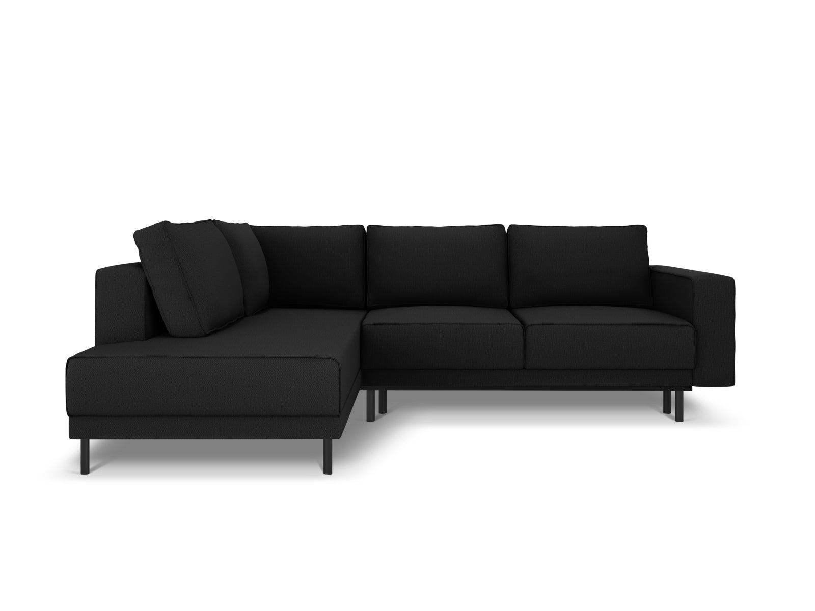 Erleben Sie das elegante Caro Ecksofa von Micadoni – ein 5-Sitzer mit praktischer Schlaffunktion links, perfekt für entspannte Abende und Gäste.