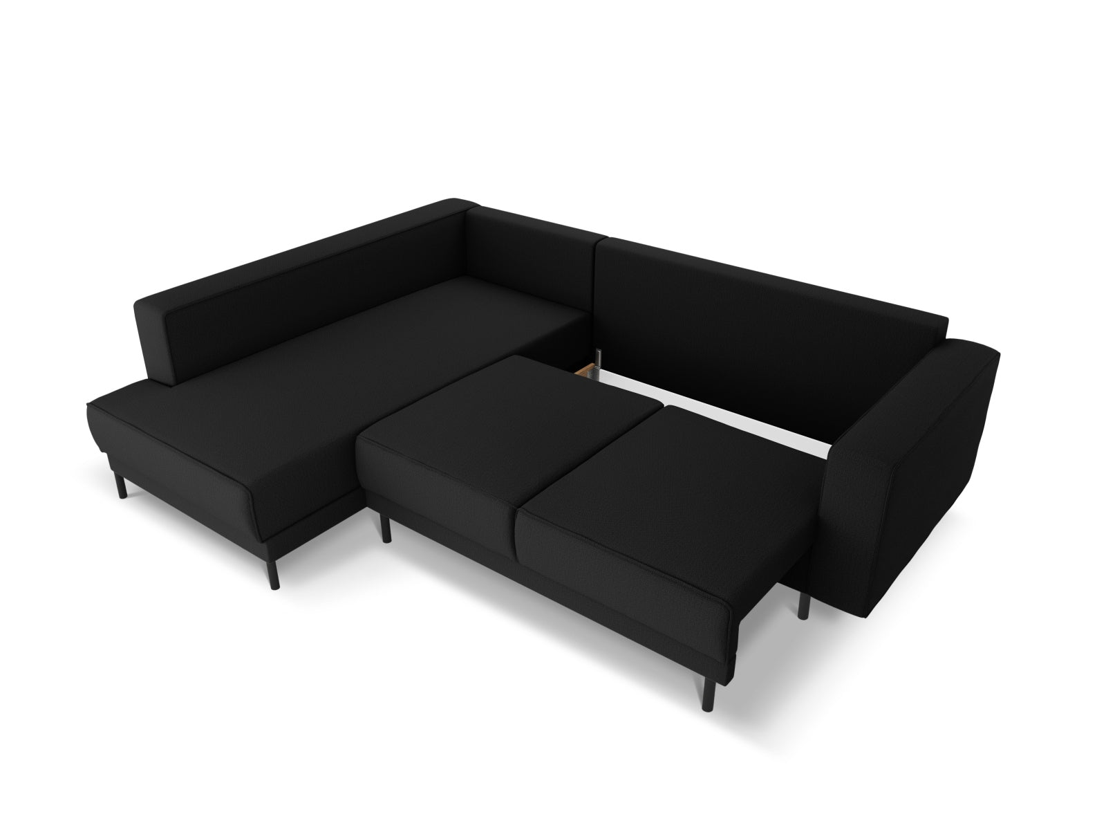 Erleben Sie das elegante Caro Ecksofa von Micadoni – ein 5-Sitzer mit praktischer Schlaffunktion links, perfekt für entspannte Abende und Gäste.