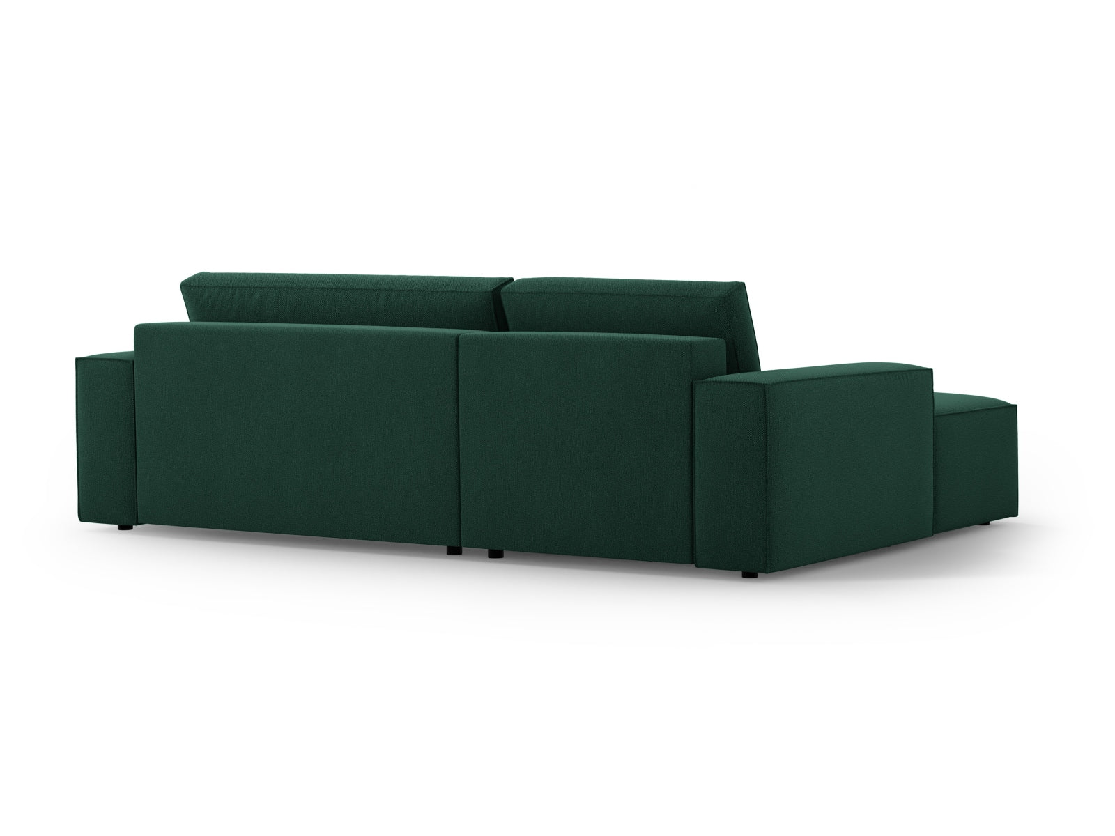 Stylisches Jodie Ecksofa links in modernem Design, ausgestattet mit Schlaffunktion und Stauraum, ideal für gemütliche Wohnräume.