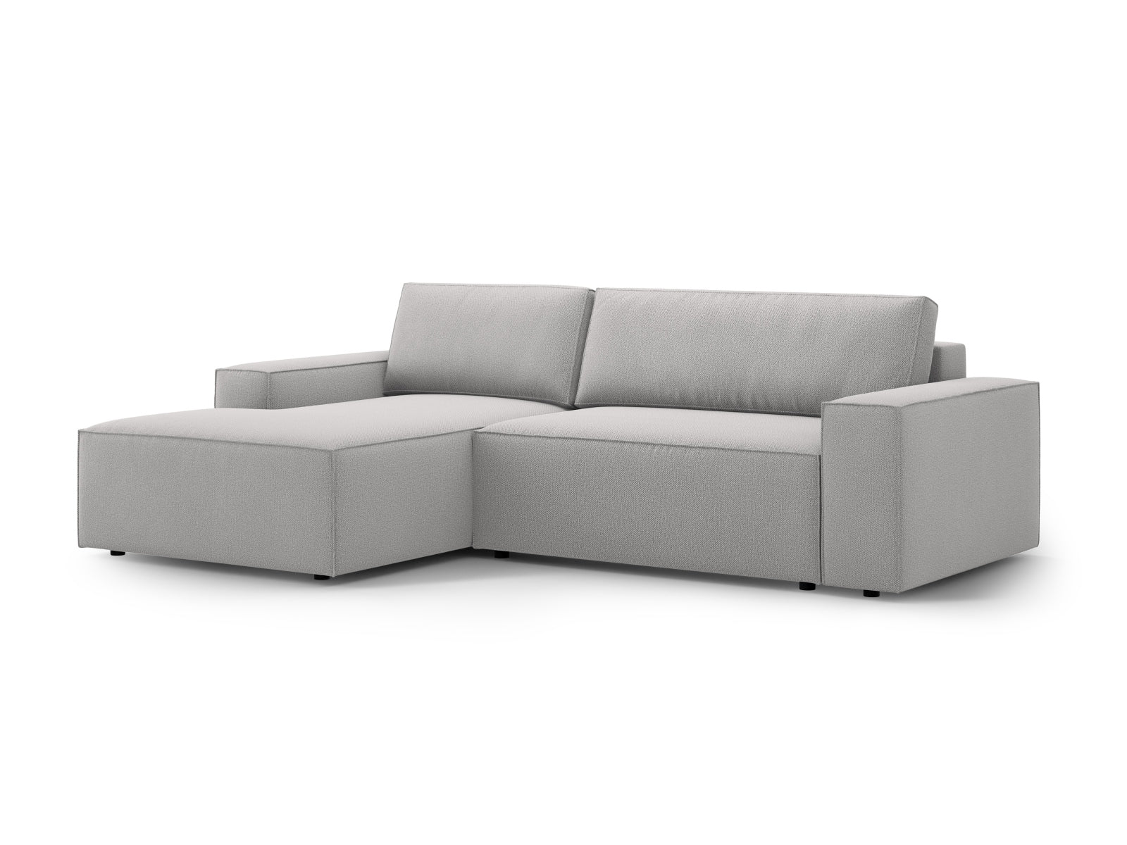 Erleben Sie das Jodie Ecksofa links von Micadoni – ein elegantes 3-Sitzer Sofa mit praktischer Schlaffunktion und Stauraum für Ihr Zuhause.