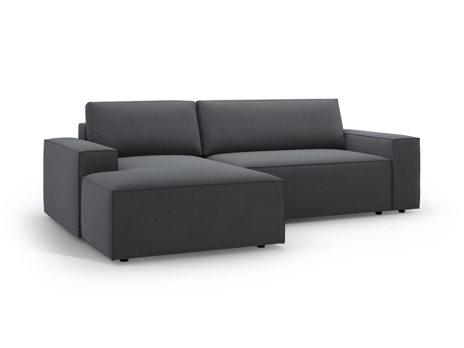 Erleben Sie das Jodie Ecksofa links von Micadoni – ein elegantes 3-Sitzer Sofa mit praktischer Schlaffunktion und Stauraum für Ihr Zuhause.