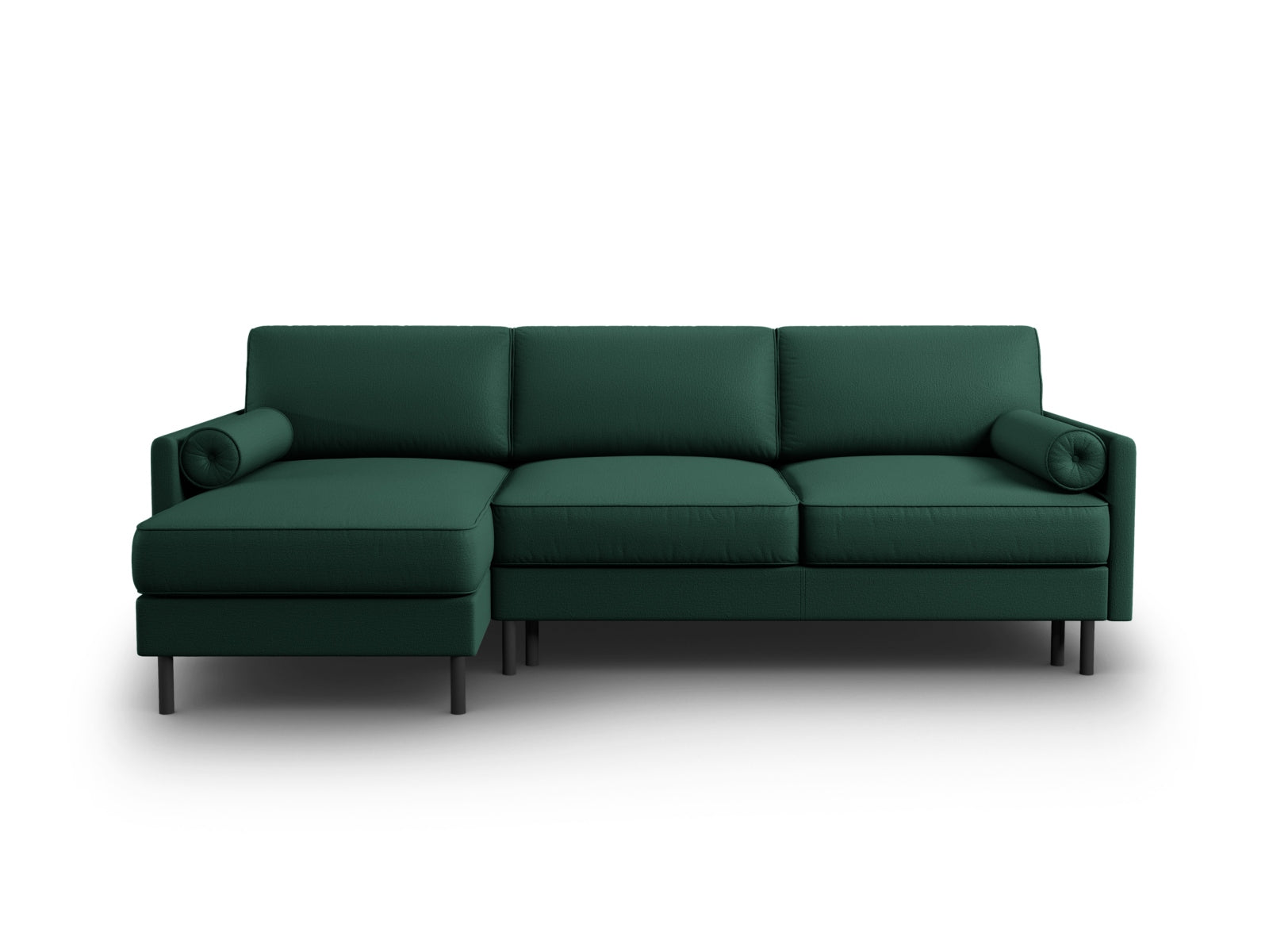 Scott Ecksofa links mit Schlaffunktion Stauraum 5 Sitzer in Green präsentiert im Onlineshop von KAQTU Design AG. Ecksofa links ist von Micadoni