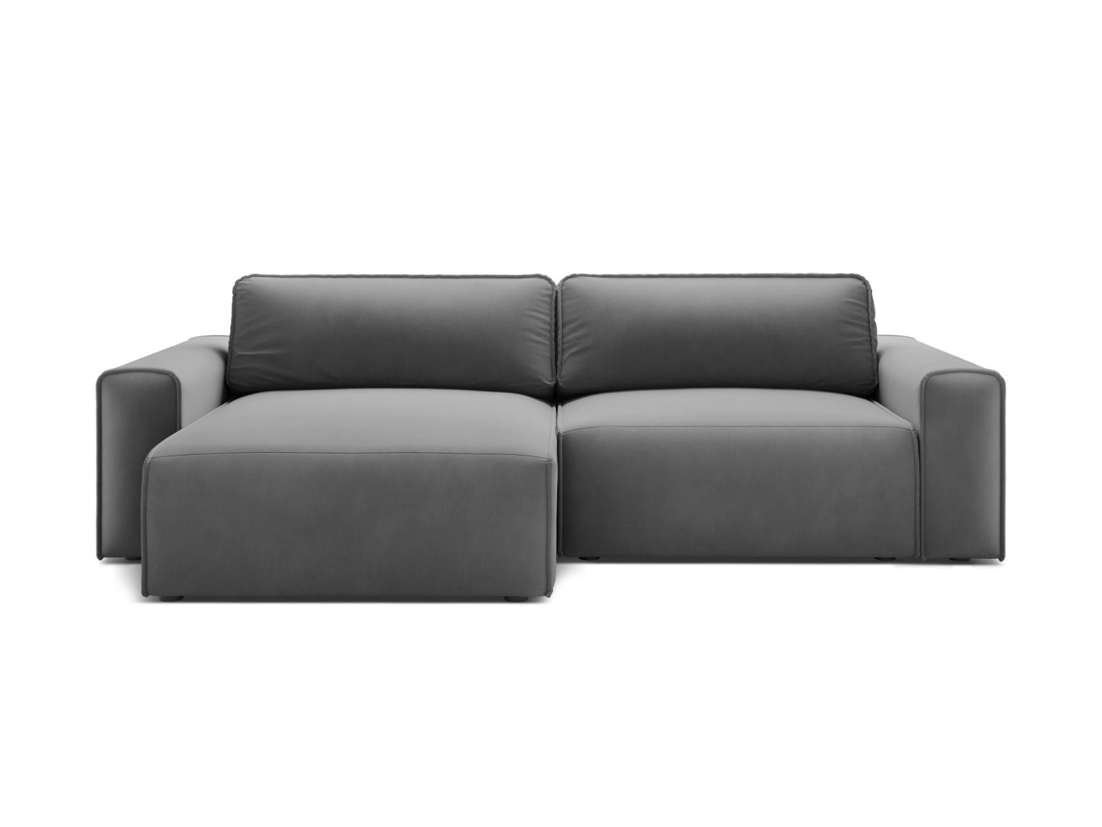 3-Sitzer Ecksofa links mit Schlaffunktion und Stauraum Victor in Grey-Paris präsentiert im Onlineshop von KAQTU Design AG. Bettsofa links ist von Micadoni