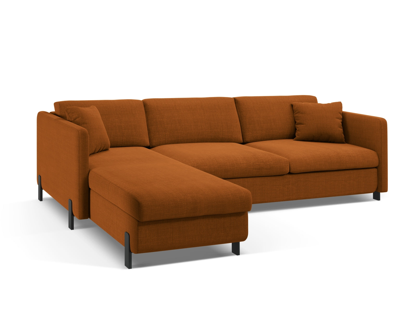 Entdecken Sie das elegante Gloria Ecksofa von Micadoni! Dieses 4-Sitzer Sofa vereint Schlaffunktion und Stauraum für maximalen Komfort.