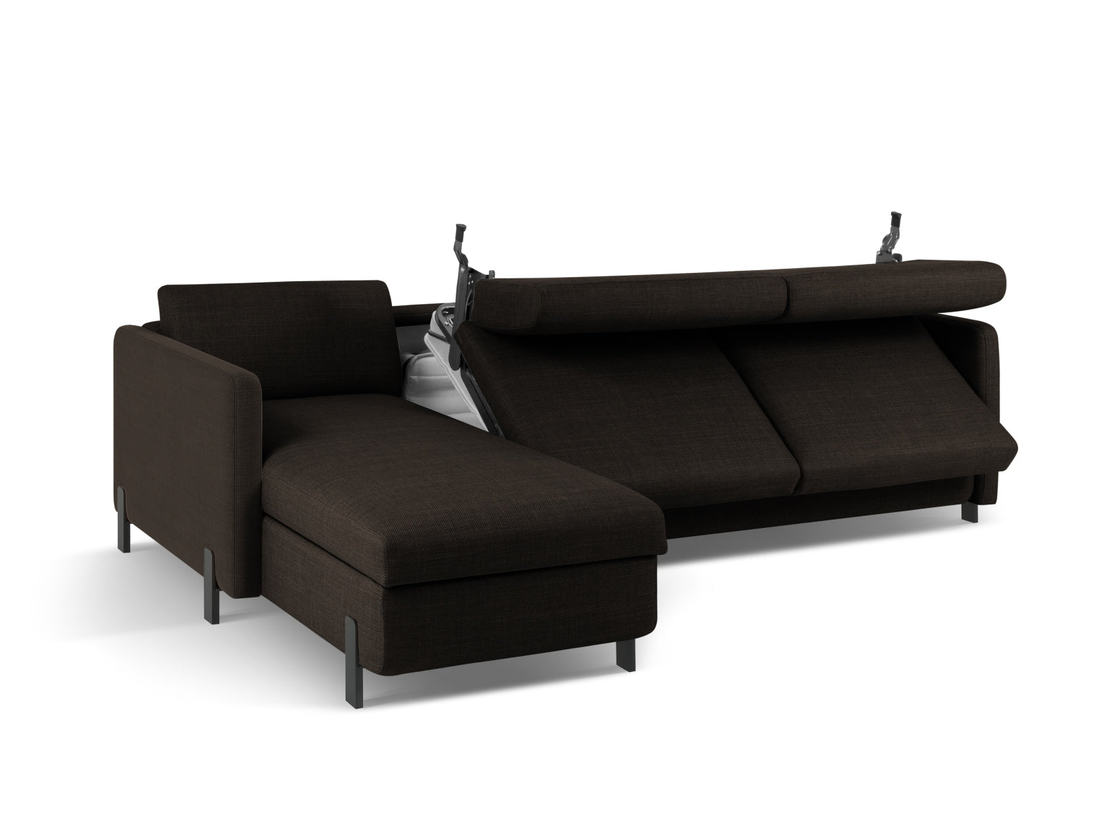 Entdecken Sie das elegante Gloria Ecksofa von Micadoni! Dieses 4-Sitzer Sofa vereint Schlaffunktion und Stauraum für maximalen Komfort.