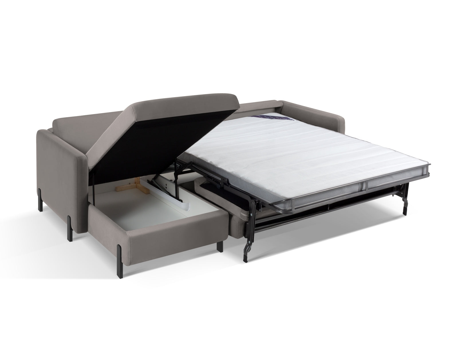 Entdecken Sie das elegante Gloria Velour Ecksofa von Micadoni – ein 4-Sitzer mit komfortabler Schlaffunktion für entspannte Abende und Gästeübernachtungen.