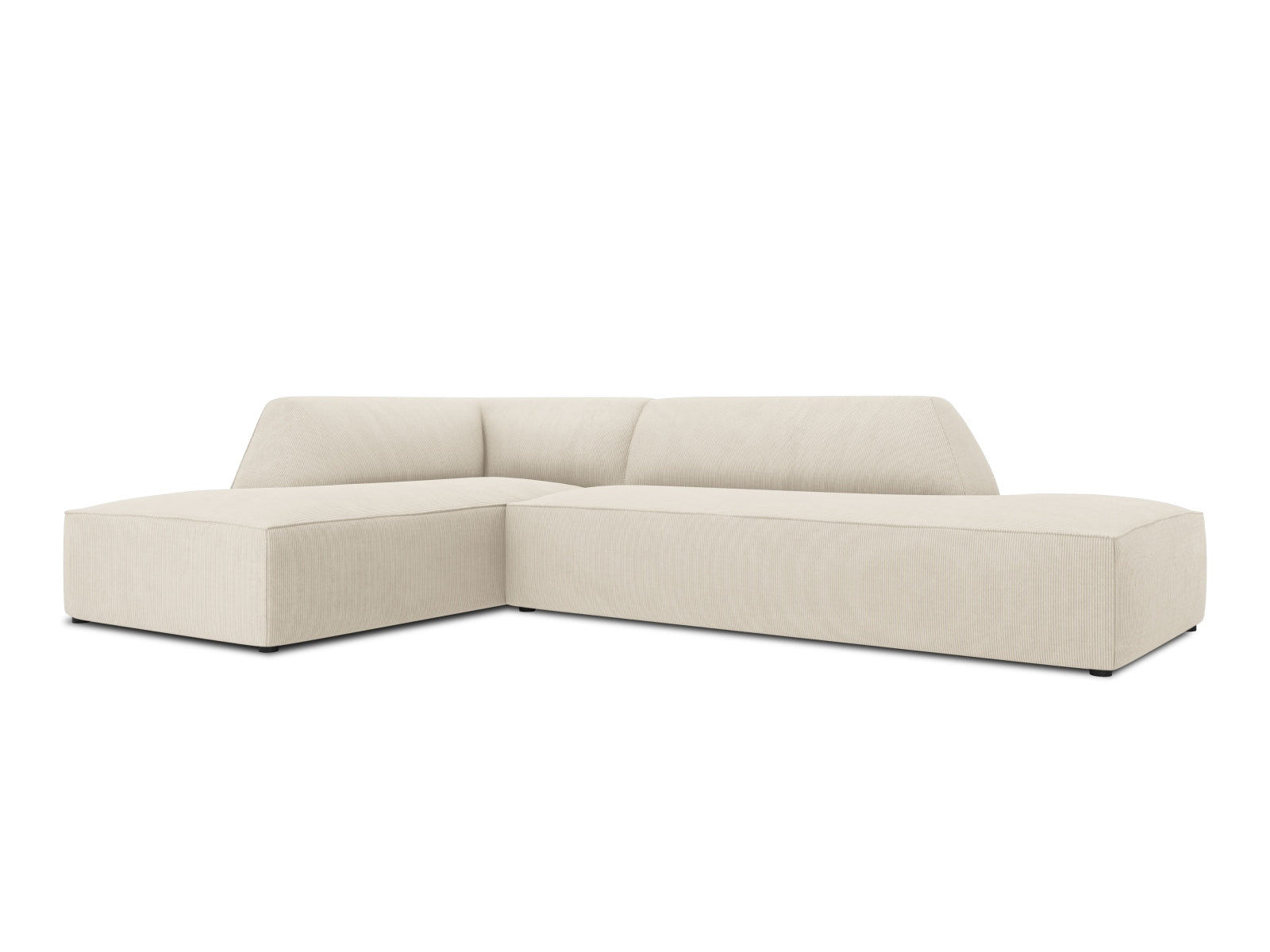 Elegantes Ruby Ecksofa mit offener linker Seite, ideal für 4 Personen, kombiniert zeitgemäße Ästhetik mit hervorragendem Komfort.