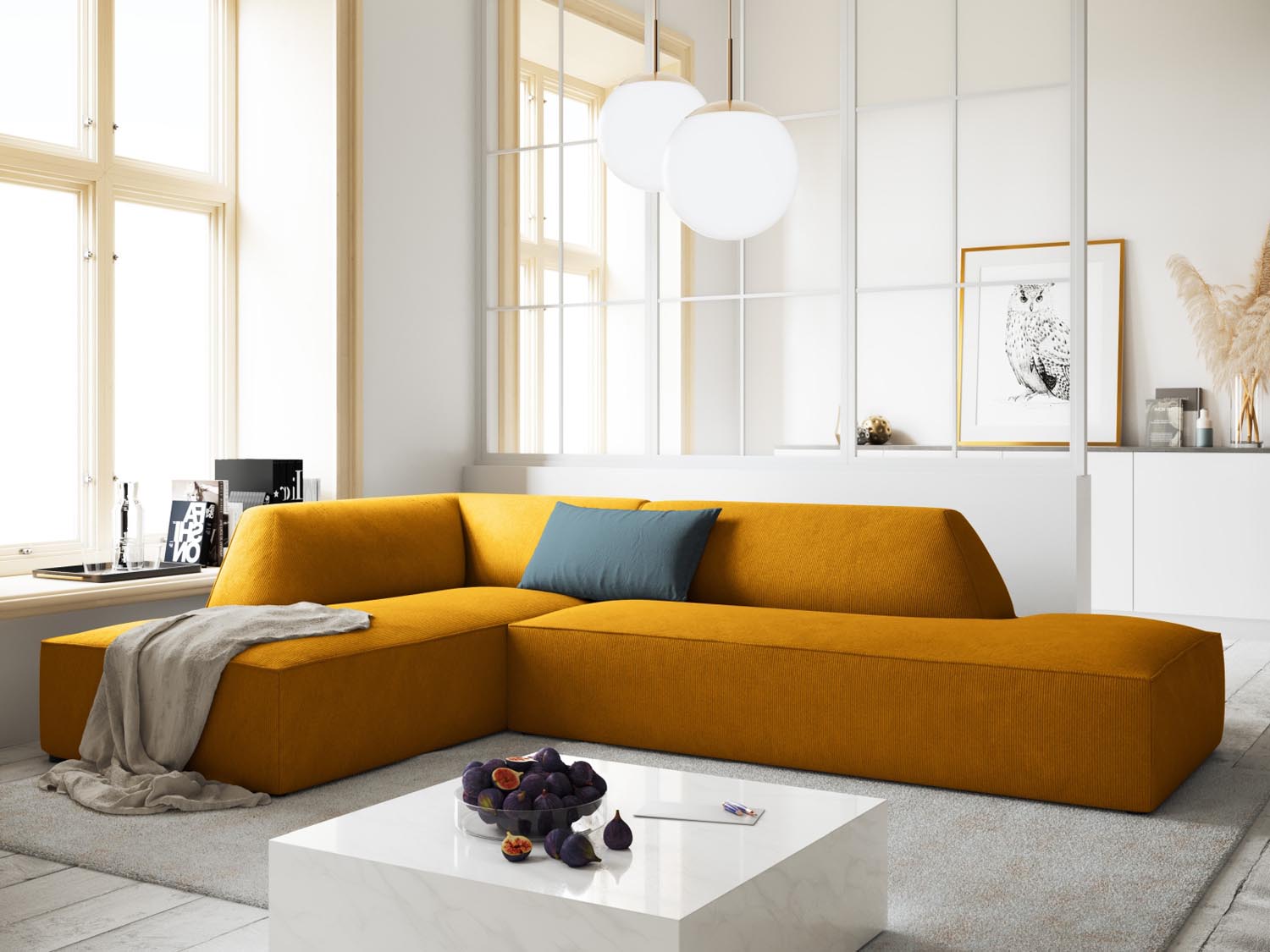 Stylisches Ruby Ecksofa mit offener linker Seite, ideal für gesellige Abende, vereint modernes Design und hohen Komfort für Ihr Zuhause.