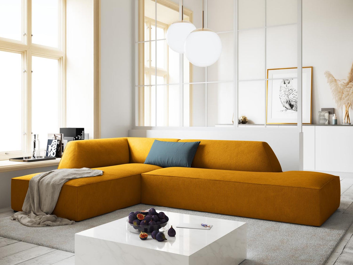 Ruby Modulares Ecksofa Open end links 4 Sitzer in Yellow-Scala präsentiert im Onlineshop von KAQTU Design AG. Ecksofa links ist von Micadoni