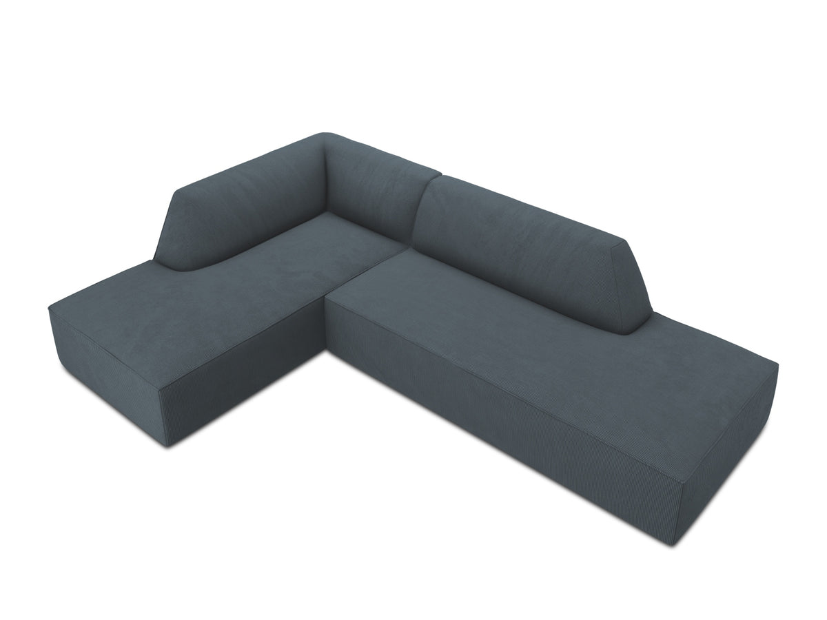 Ruby Modulares Ecksofa Open end links 4 Sitzer in Blue-Scala präsentiert im Onlineshop von KAQTU Design AG. Ecksofa links ist von Micadoni