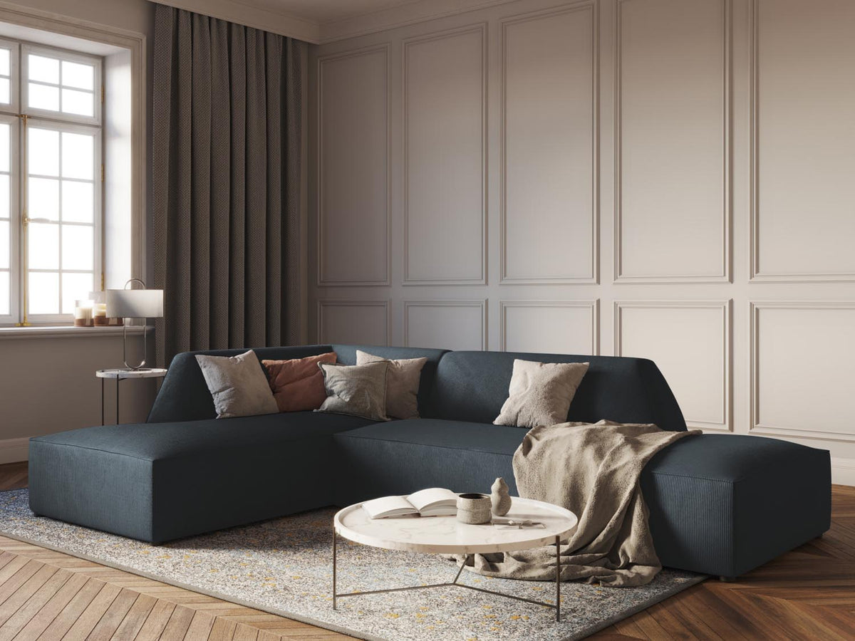 Ruby Modulares Ecksofa Open end links 4 Sitzer in Blue-Scala präsentiert im Onlineshop von KAQTU Design AG. Ecksofa links ist von Micadoni