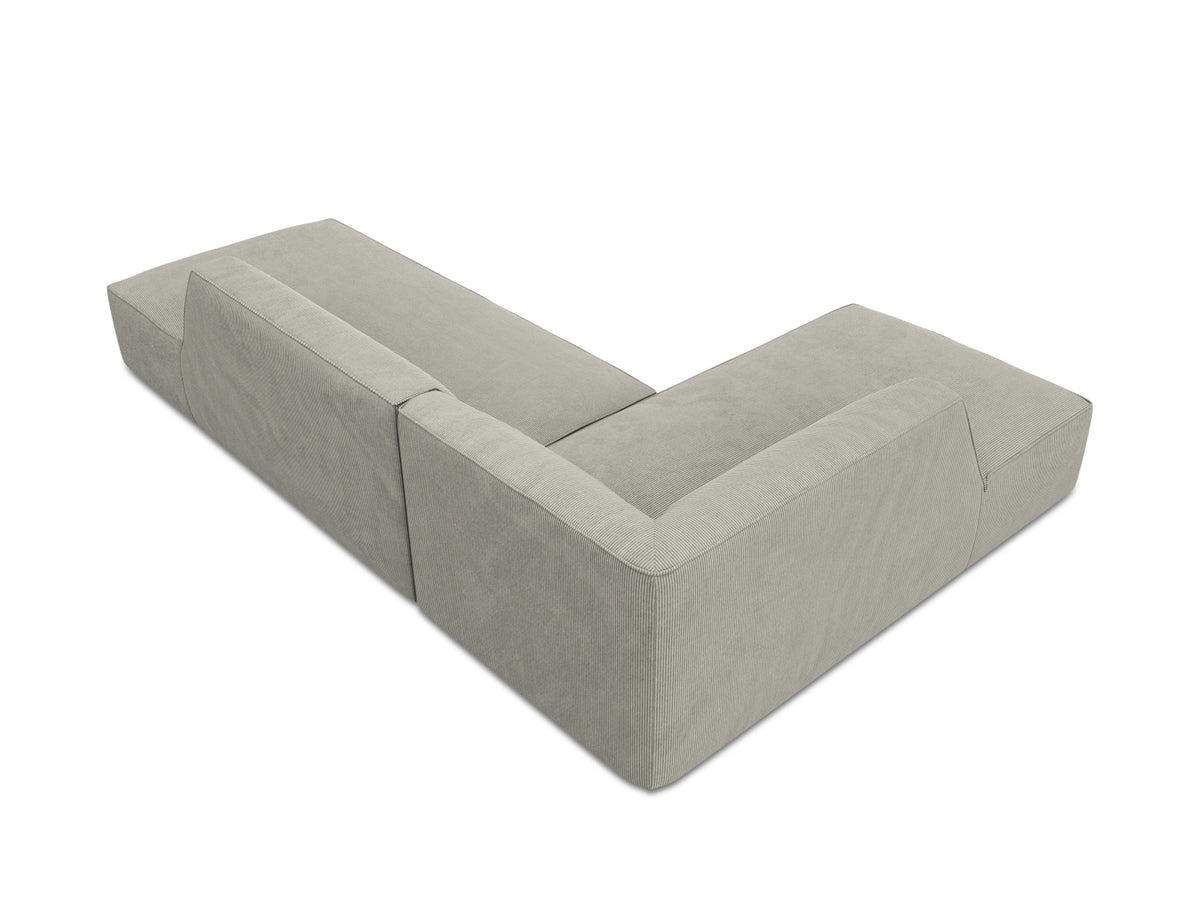 Ruby Modulares Ecksofa Open end links 4 Sitzer in Light Grey-Scala präsentiert im Onlineshop von KAQTU Design AG. Ecksofa links ist von Micadoni