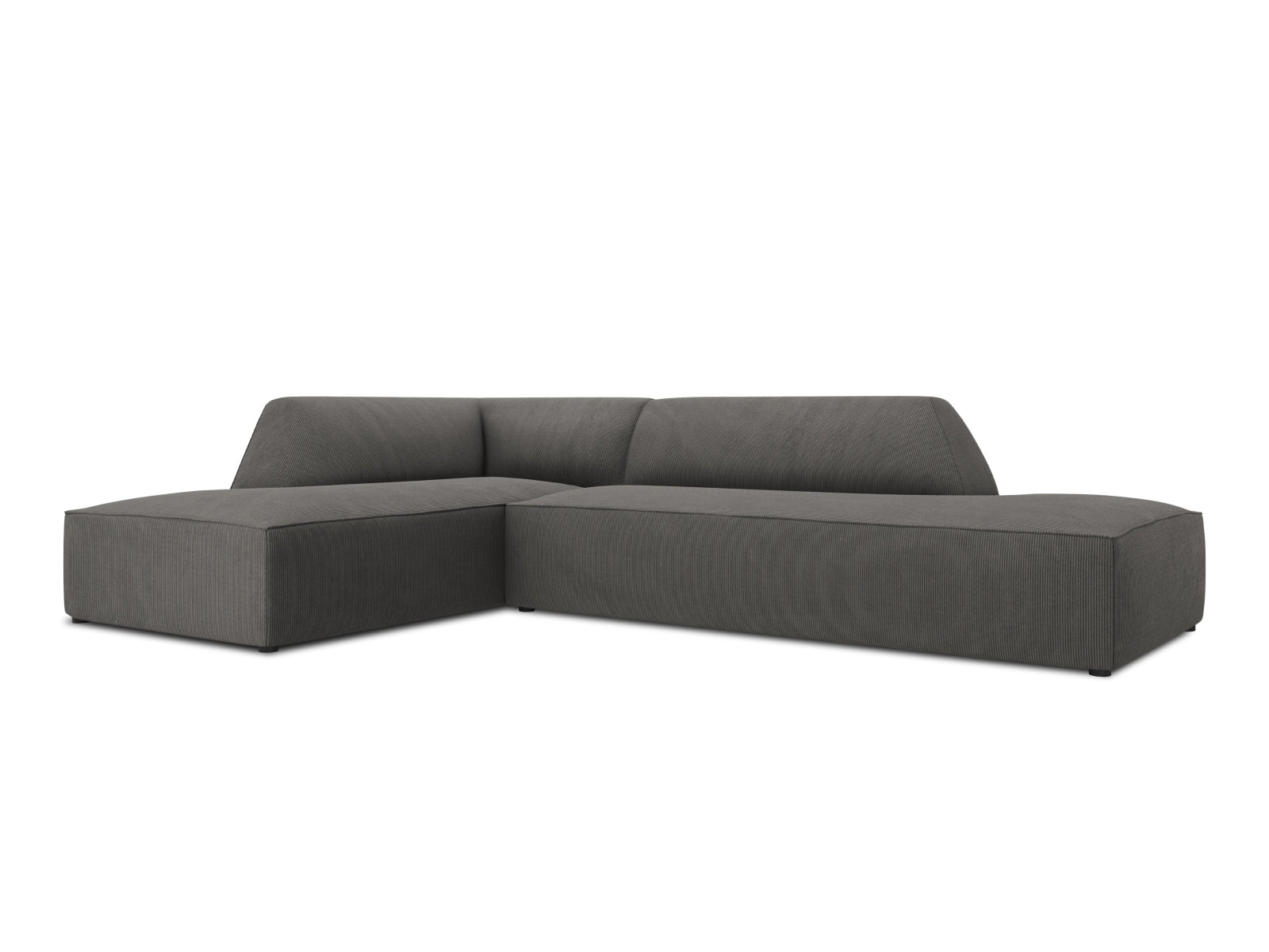 Elegantes Ruby Ecksofa in Dunkelbeige mit offenem Ende links, 4-Sitzer, ideal für gemütliche Stunden und modernes Wohndesign.