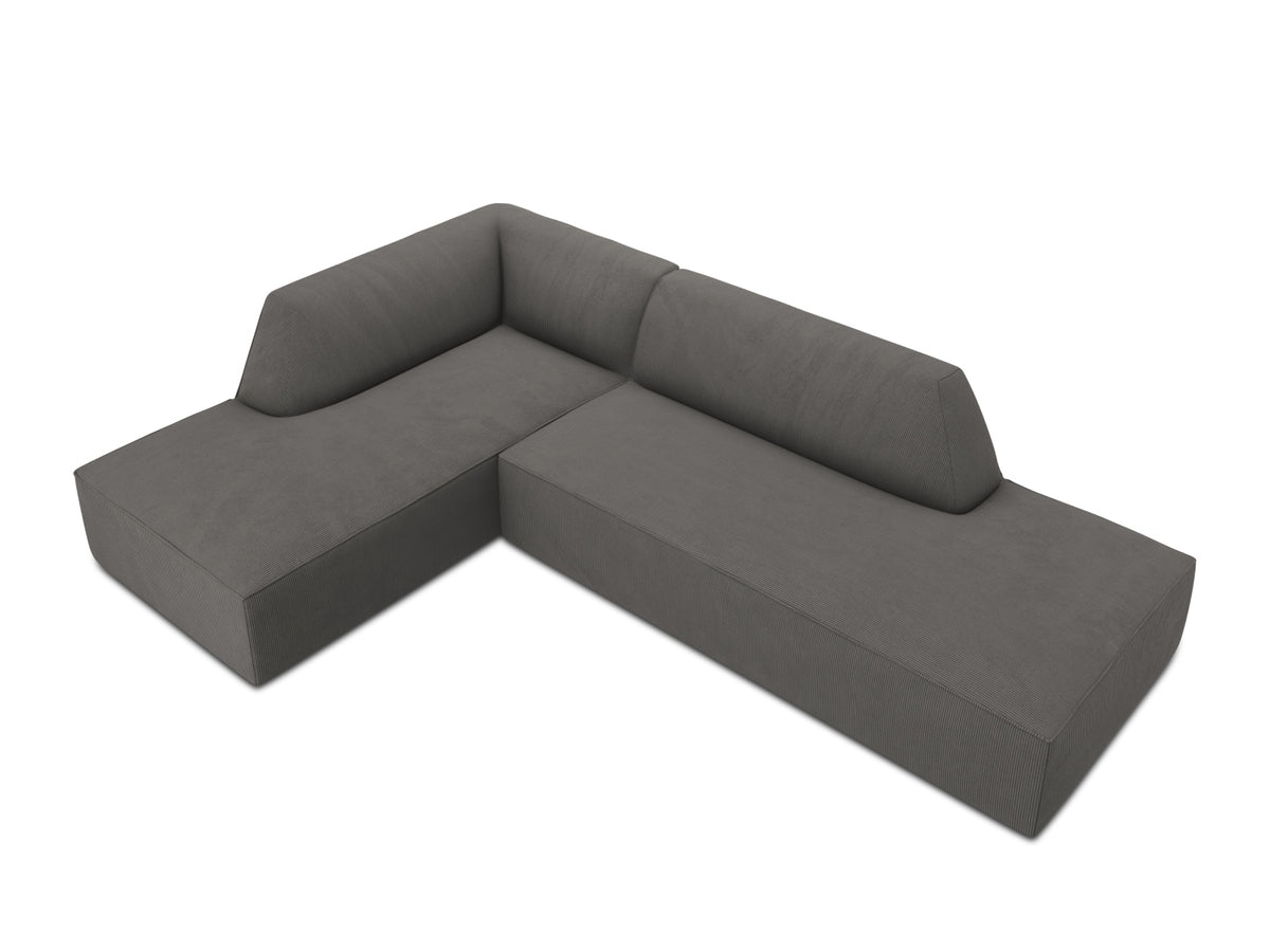 Ruby Modulares Ecksofa Open end links 4 Sitzer in Dark Grey-Scala präsentiert im Onlineshop von KAQTU Design AG. Ecksofa links ist von Micadoni