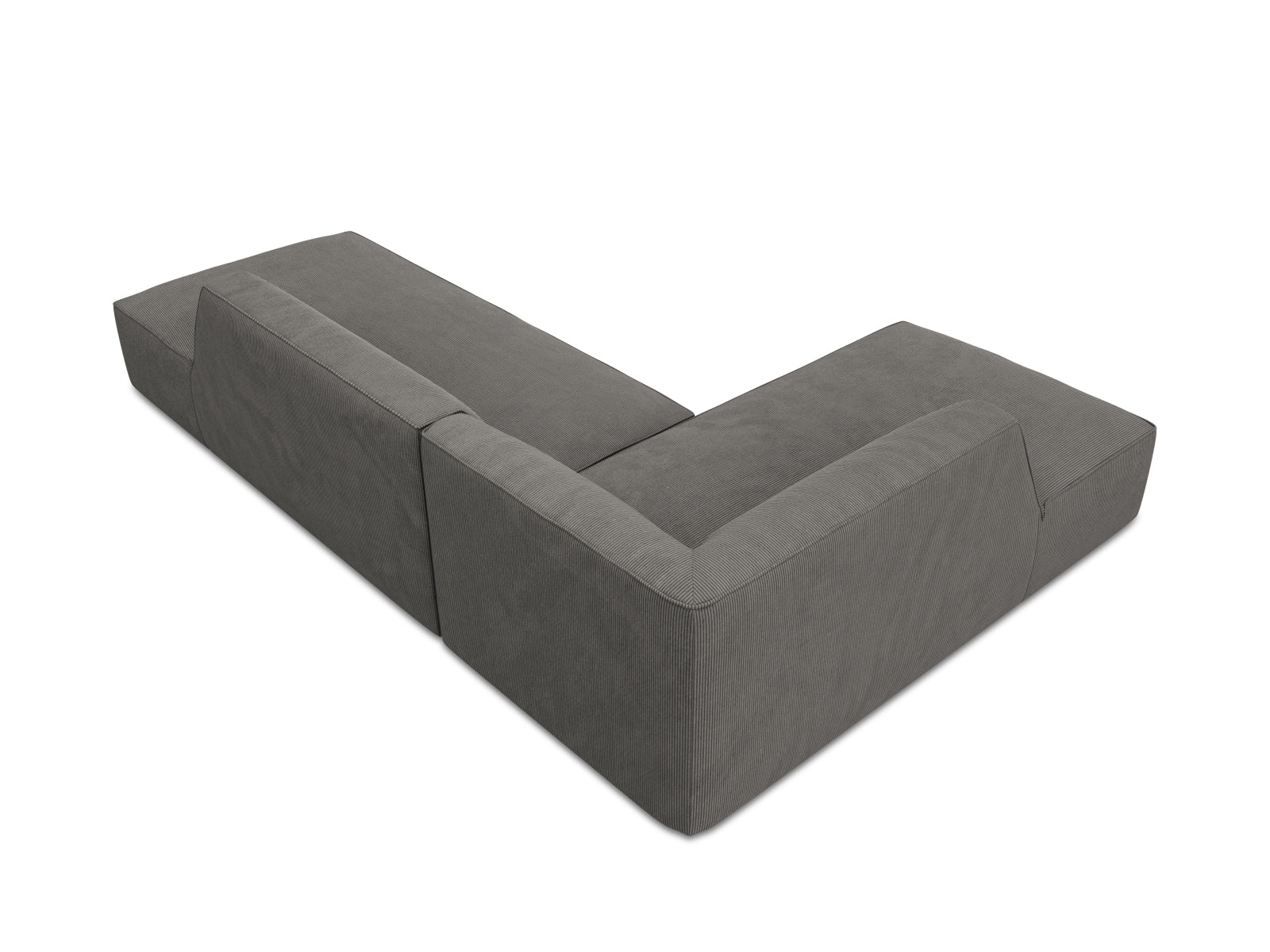 Elegantes Ruby Ecksofa in Dunkelbeige mit offenem Ende links, 4-Sitzer, ideal für modernes Wohnen und gemütliche Stunden.