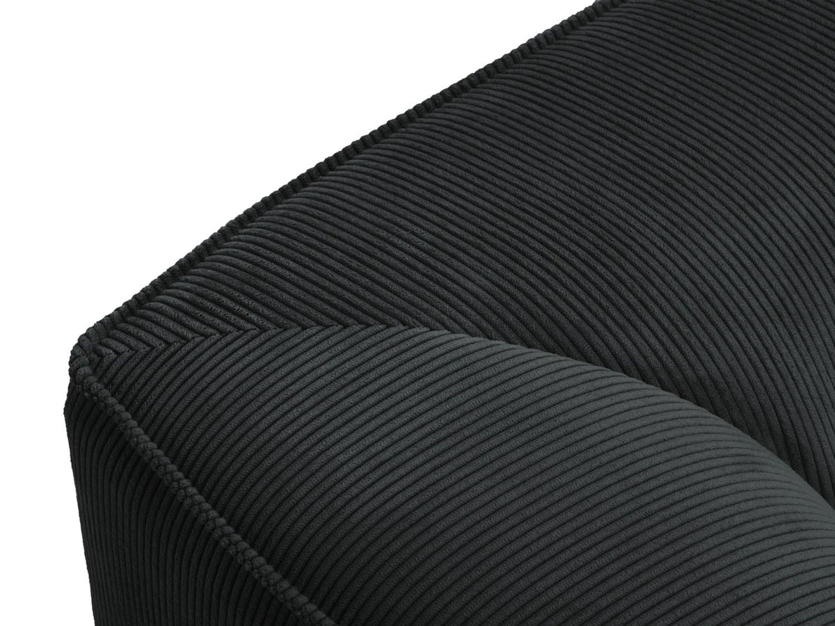 Ruby Modulares Ecksofa Open end links 4 Sitzer in Black-Scala präsentiert im Onlineshop von KAQTU Design AG. Ecksofa links ist von Micadoni
