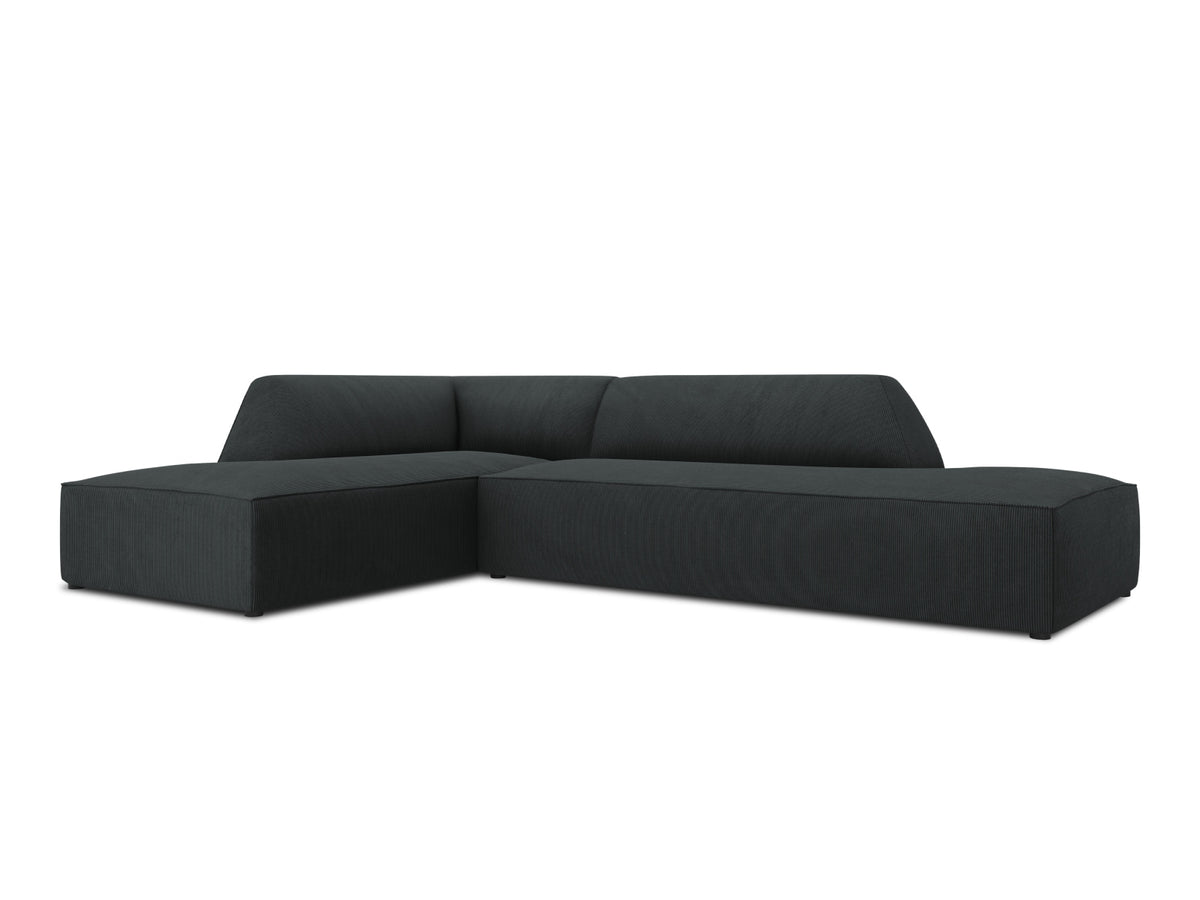 Ruby Modulares Ecksofa Open end links 4 Sitzer in Black-Scala präsentiert im Onlineshop von KAQTU Design AG. Ecksofa links ist von Micadoni