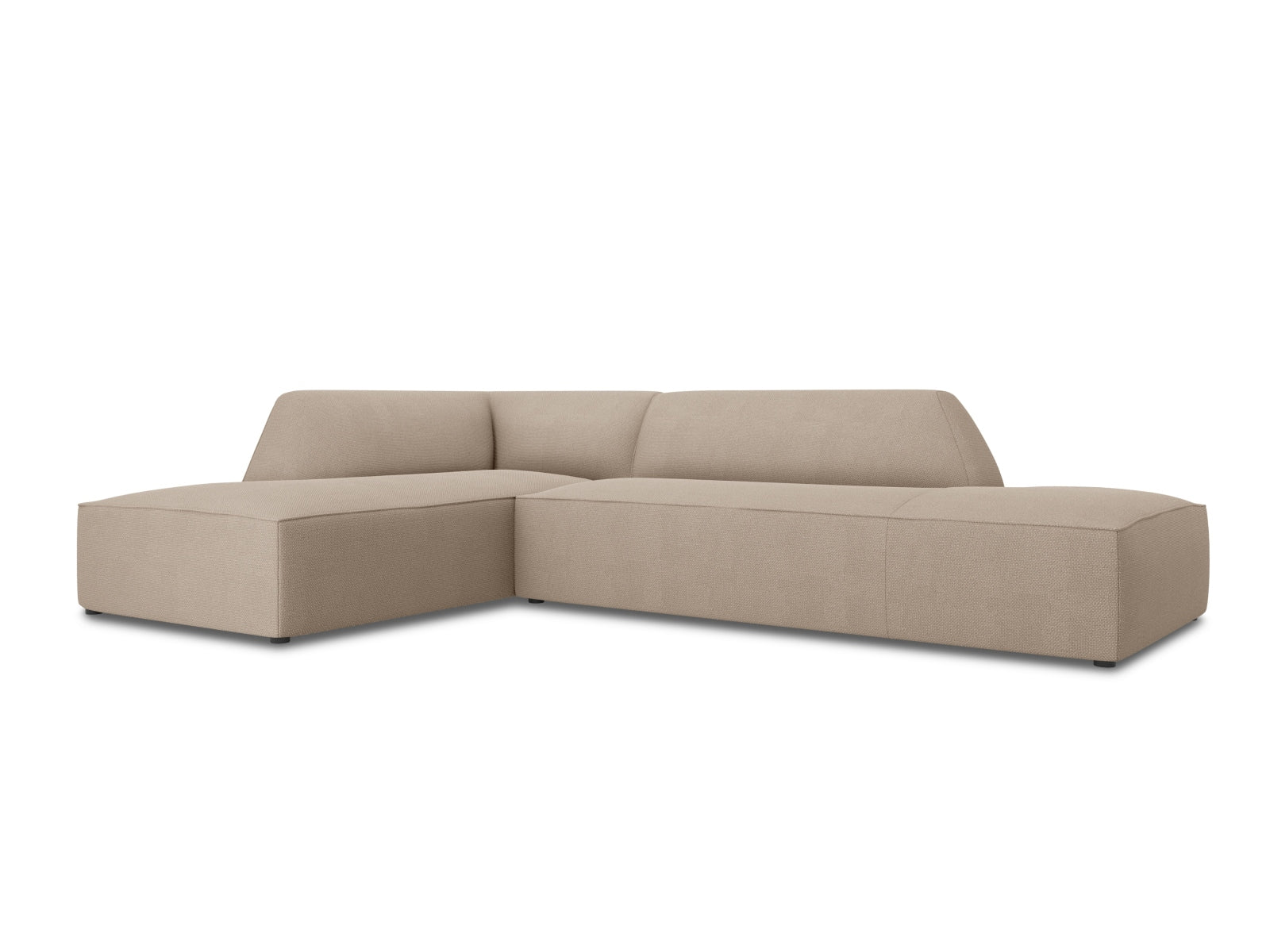 Stylisches Ruby Ecksofa in Dunkelbeige, modulares Design, ideal für moderne Wohnräume, präsentiert von Micadoni.