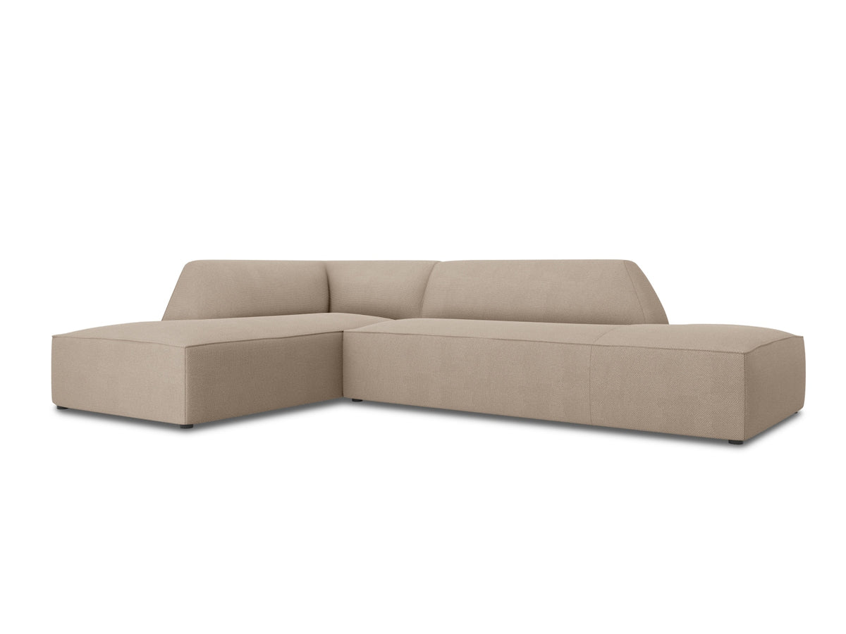 Ruby Modulares Ecksofa Open end links 4 Sitzer in Dark Beige-Ottawa präsentiert im Onlineshop von KAQTU Design AG. Ecksofa links ist von Micadoni