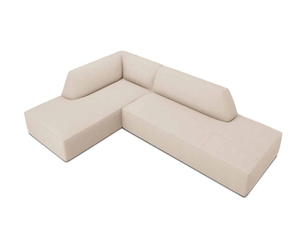 Ruby Modulares Ecksofa Open end links 4 Sitzer in Beige-Ottawa präsentiert im Onlineshop von KAQTU Design AG. Ecksofa links ist von Micadoni