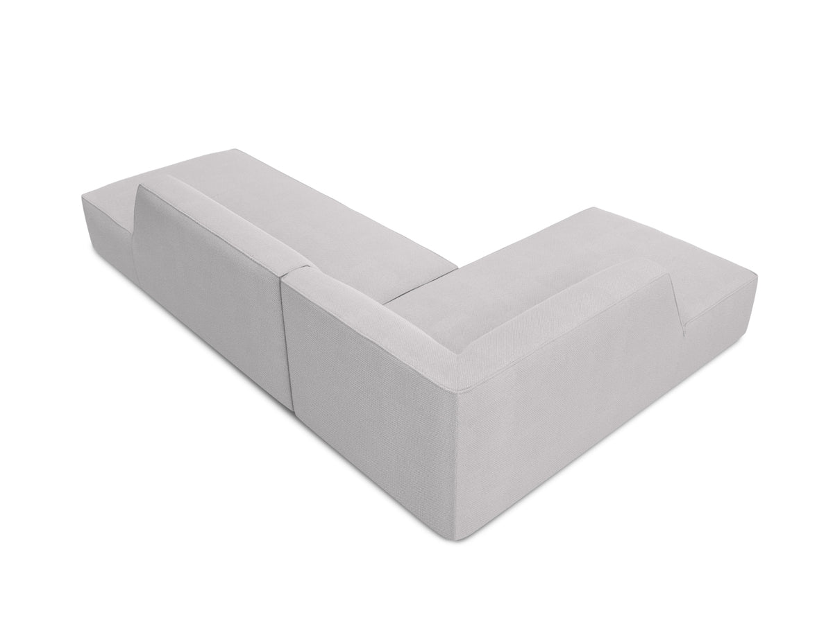 Ruby Modulares Ecksofa Open end links 4 Sitzer in Light Grey-Ottawa präsentiert im Onlineshop von KAQTU Design AG. Ecksofa links ist von Micadoni