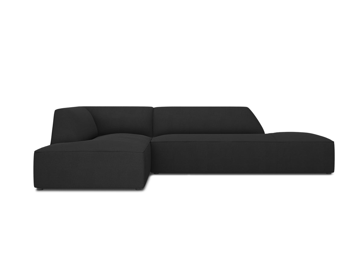 Ruby Modulares Ecksofa Open end links 4 Sitzer in Black-Ottawa präsentiert im Onlineshop von KAQTU Design AG. Ecksofa links ist von Micadoni