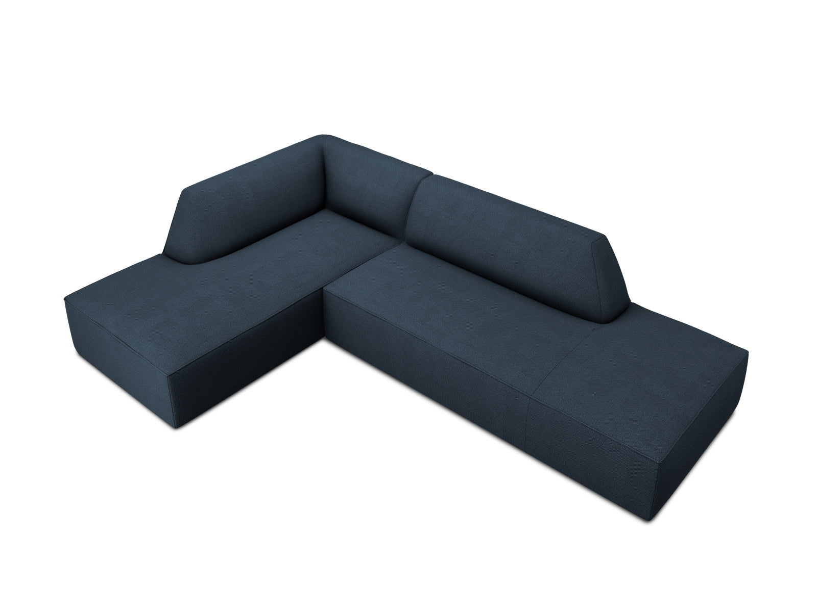 Elegantes modulares Ecksofa Ruby, linksseitig, 4-Sitzer, perfekt für stilvolle Wohnzimmergestaltung mit modernem Flair.