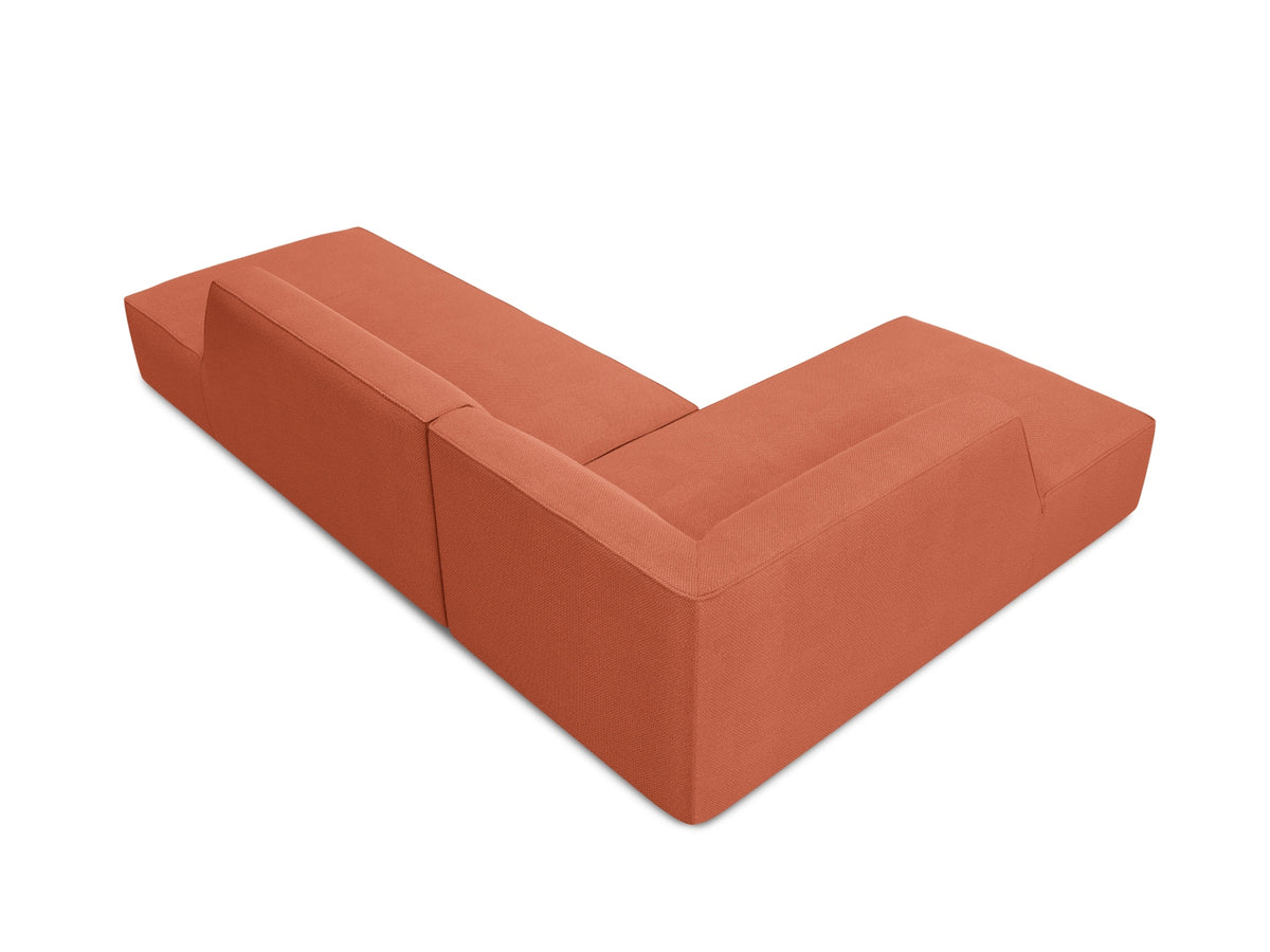 Ruby Modulares Ecksofa Open end links 4 Sitzer in Coral-Ottawa präsentiert im Onlineshop von KAQTU Design AG. Ecksofa links ist von Micadoni