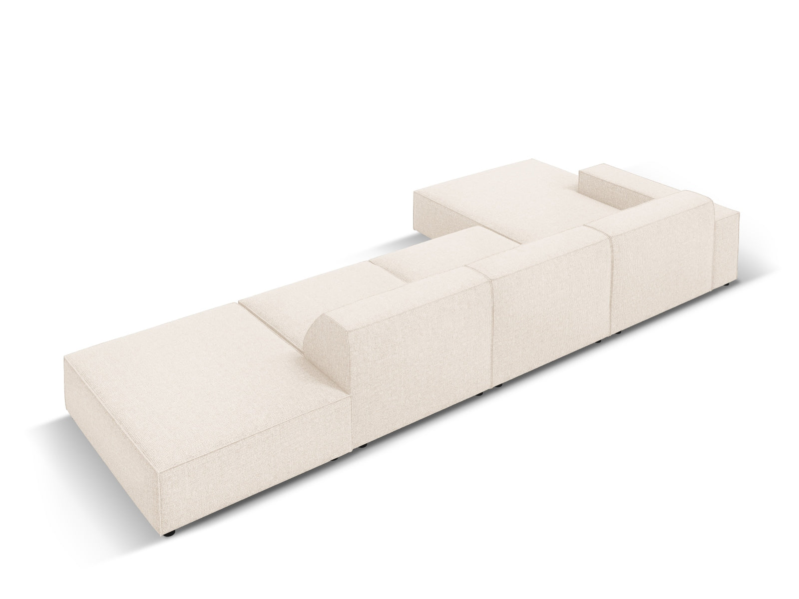 Entdecken Sie das Jodie 5-Sitzer Ecksofa von Micadoni: stilvolles, modulares Design, hervorragender Sitzkomfort und langlebige, pflegeleichte Bezüge.