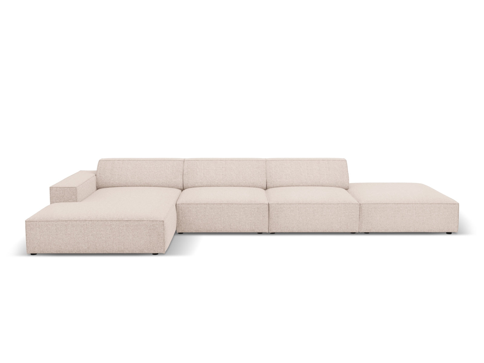 Jodie Modulares Ecksofa links 5 Sitzer in Beige präsentiert im Onlineshop von KAQTU Design AG. Ecksofa links ist von Micadoni