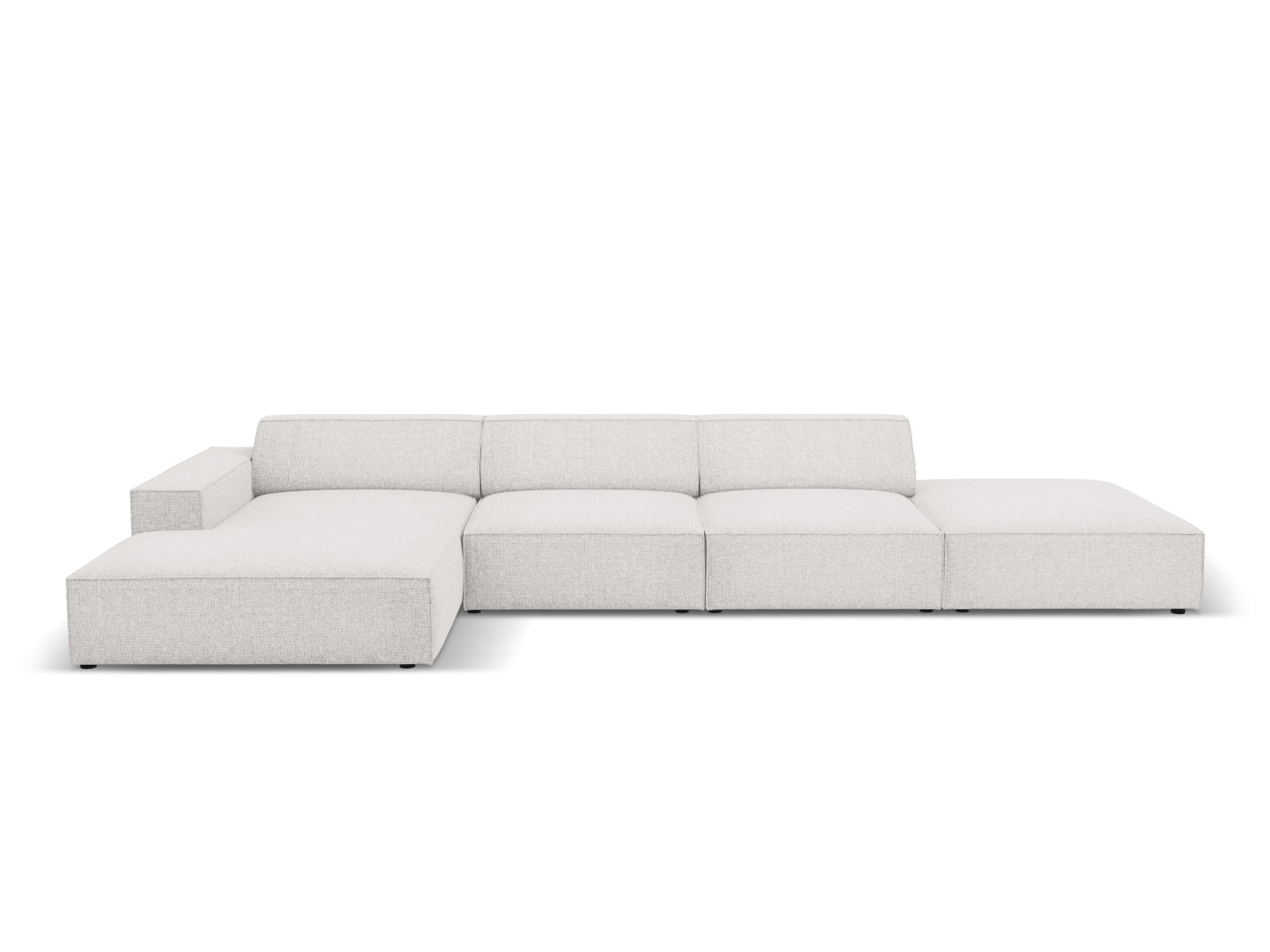 Jodie Modulares Ecksofa links 5 Sitzer in Light Grey präsentiert im Onlineshop von KAQTU Design AG. Ecksofa links ist von Micadoni
